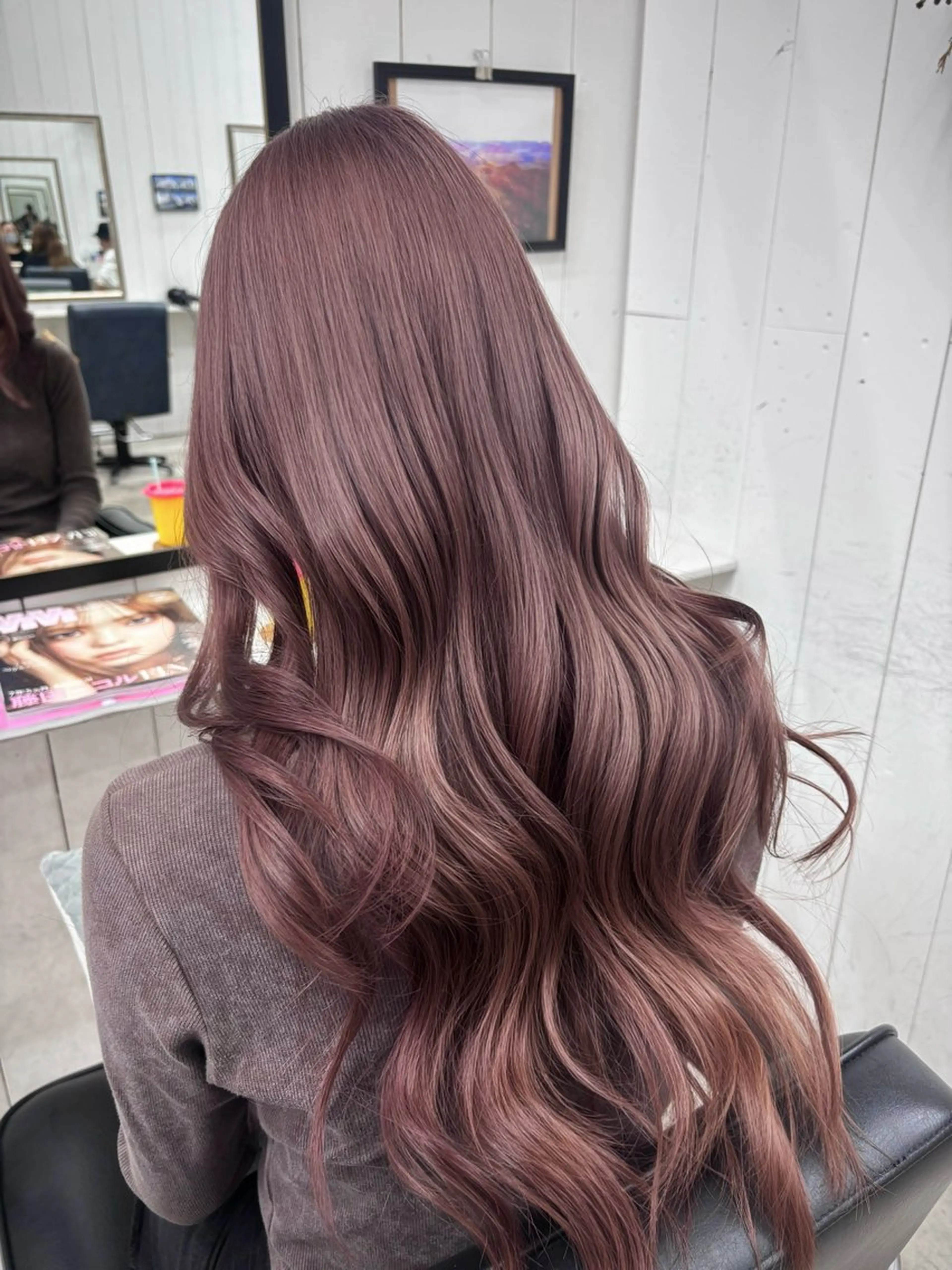 ロング カラー カット ヘアカラー トリートメント Ann./艶髪 /レイヤーカットのヘアスタイル