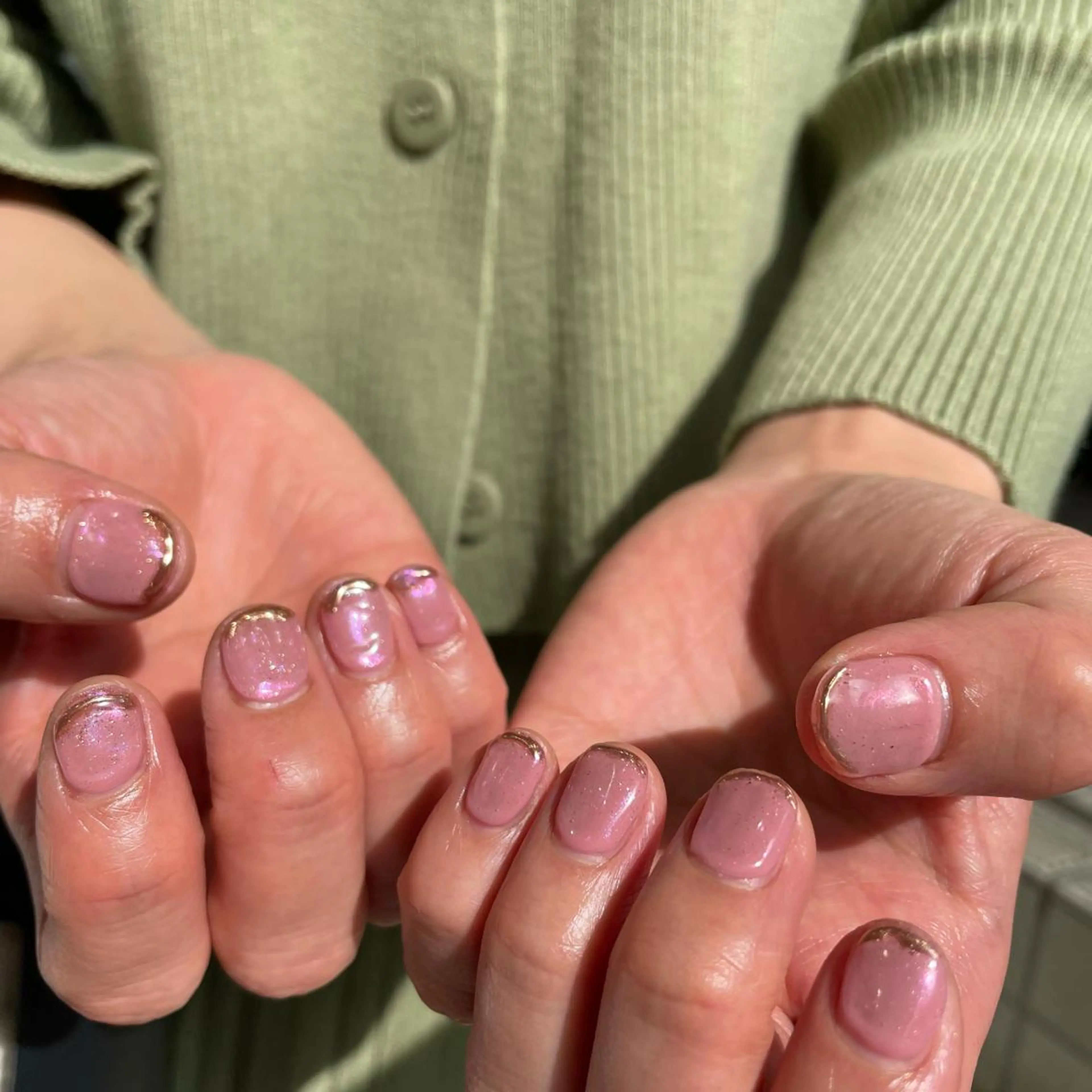 ネイル ニュアンスネイル ハンドネイル 韓国ヘア🦋 MIYUのヘアスタイル