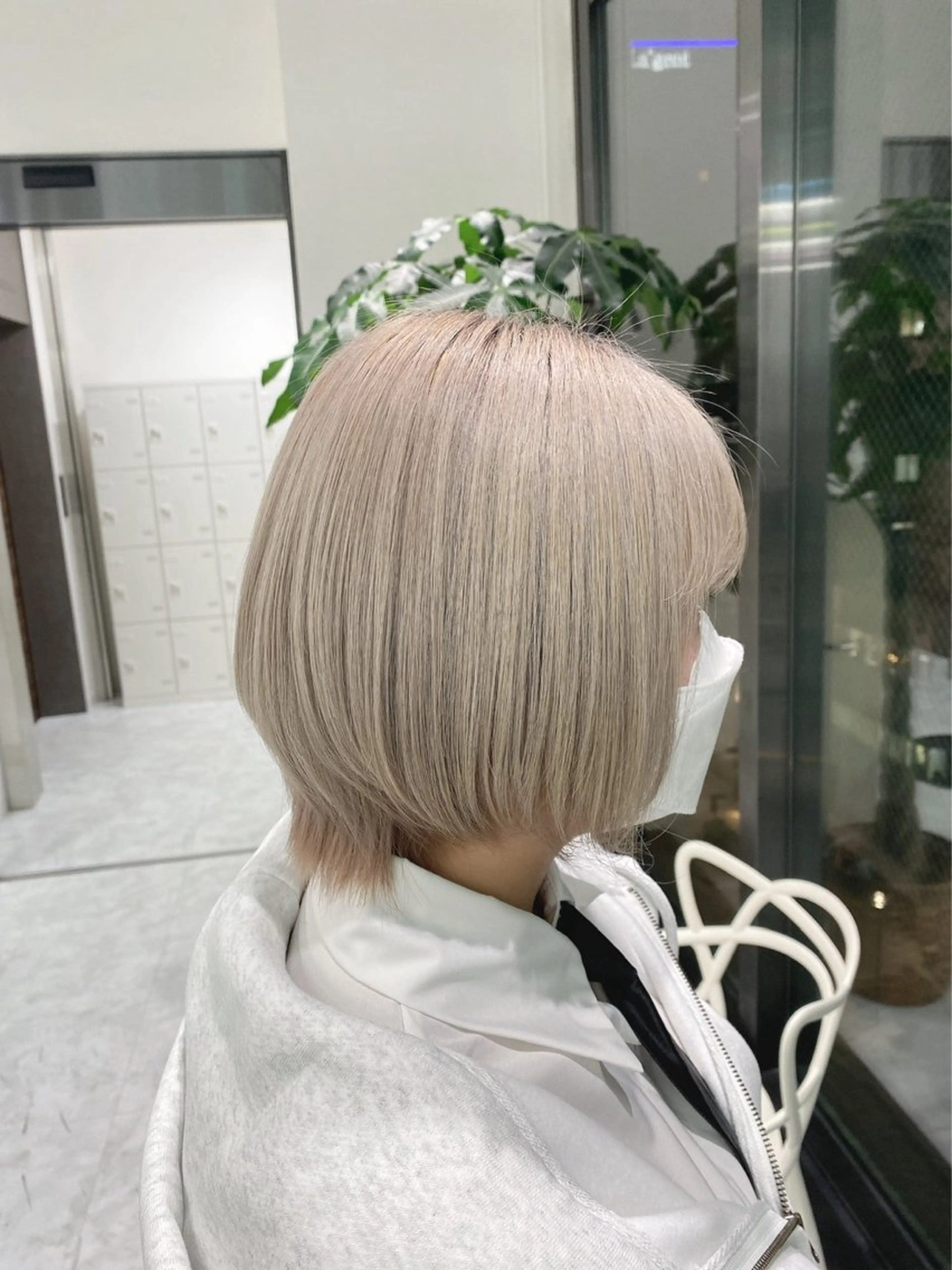 ショート カラー パーマ ヘアアレンジ メンズ 🤍透明感カラー🤍 ブリーチ🤍AINEのヘアスタイル