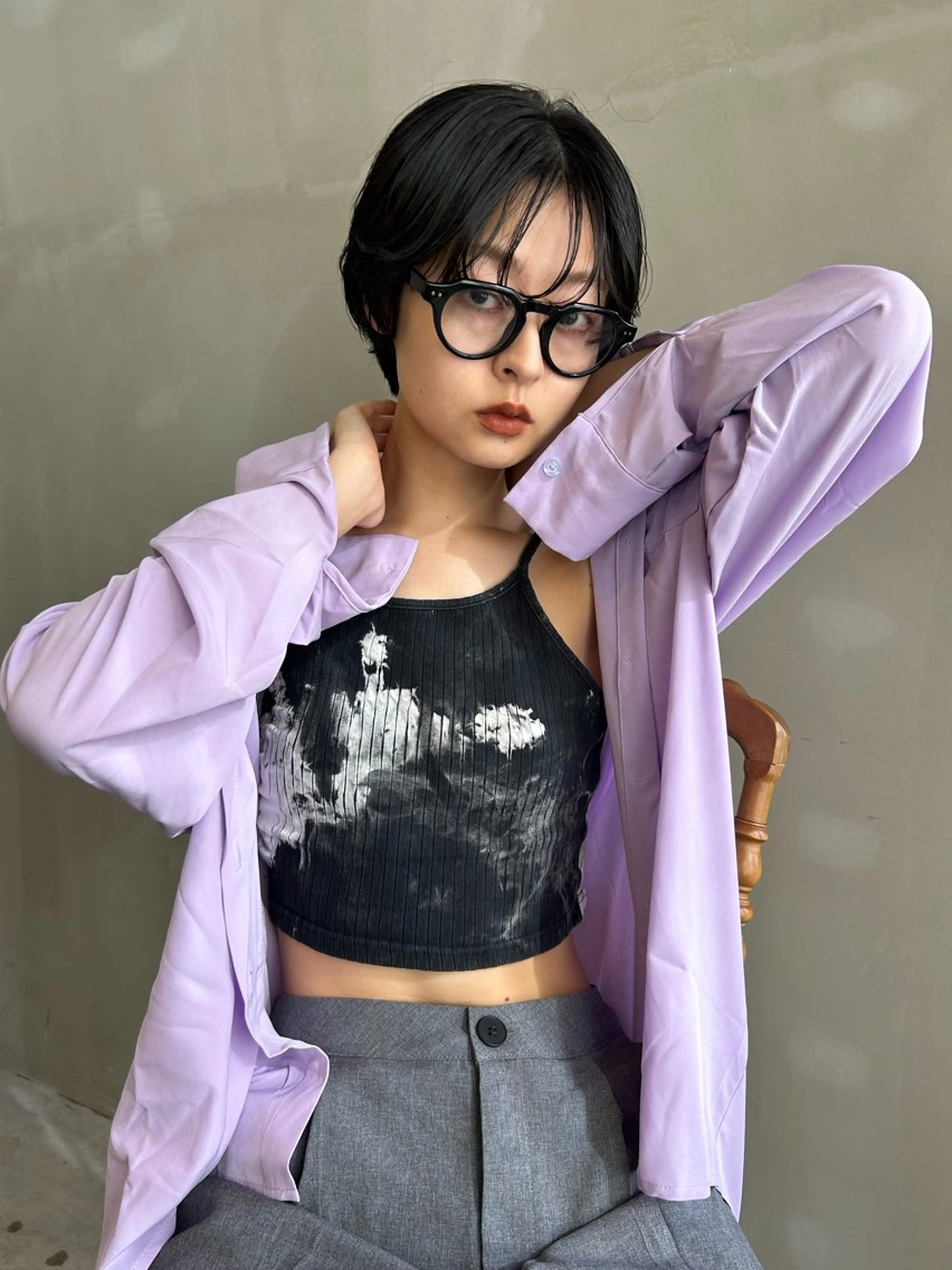 ショート カット トリートメント ショート/ボブ/ 心斎橋/宮脇美奈のヘアスタイル