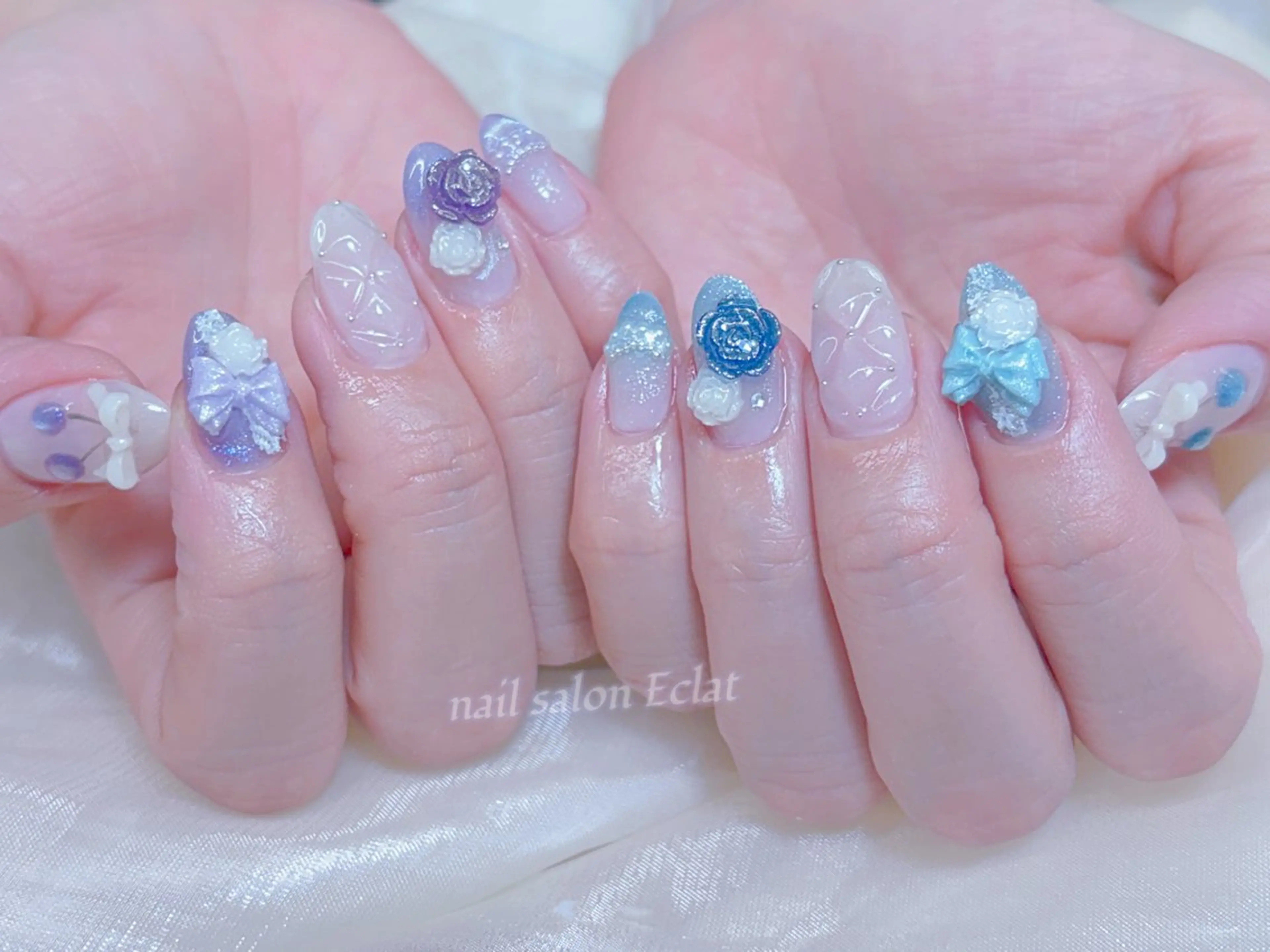 ネイル ハンドネイル ネイルサロンエクラ 🫧Shizukaのネイルデザイン