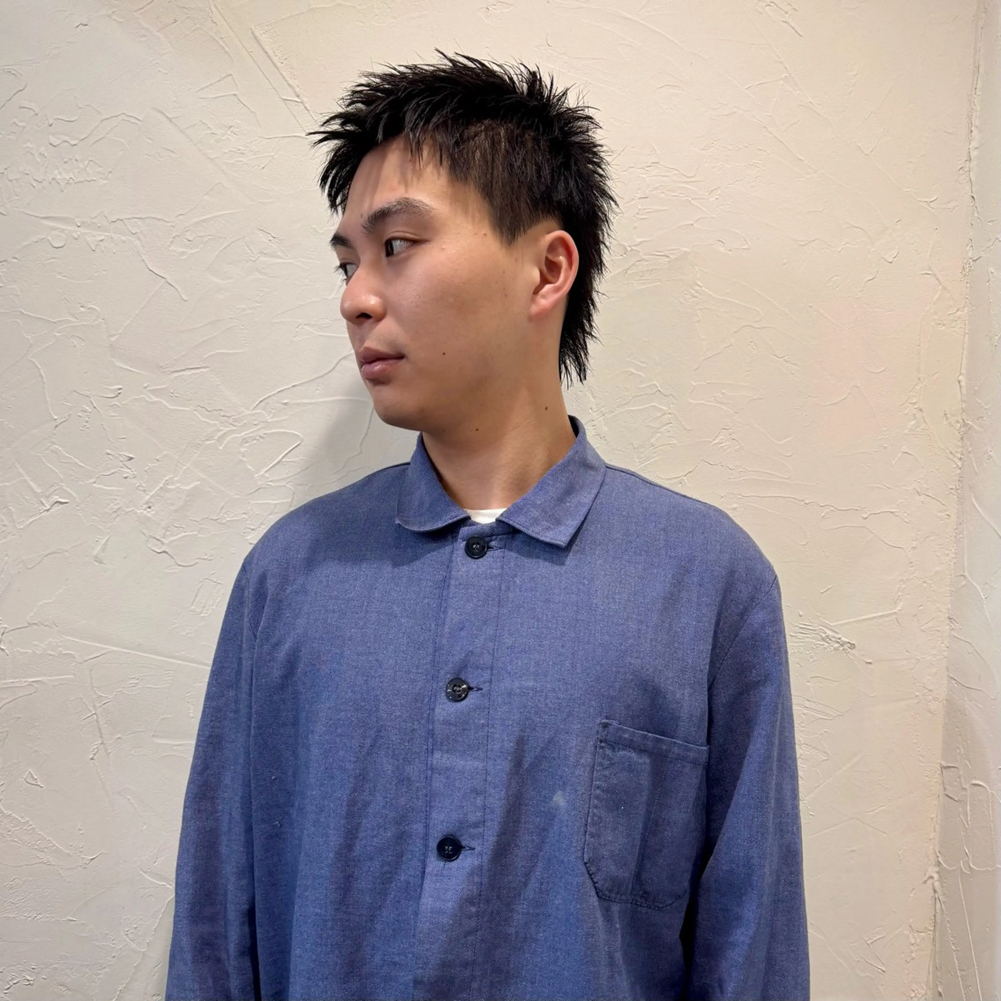 ショート メンズ アップバング メンズ就活ヘア メンズパーマ メンズショート スパイキーショート カット ヘアセット 【池袋/スパイキー ショート】ⓝⓘⓜⓤのヘアスタイル