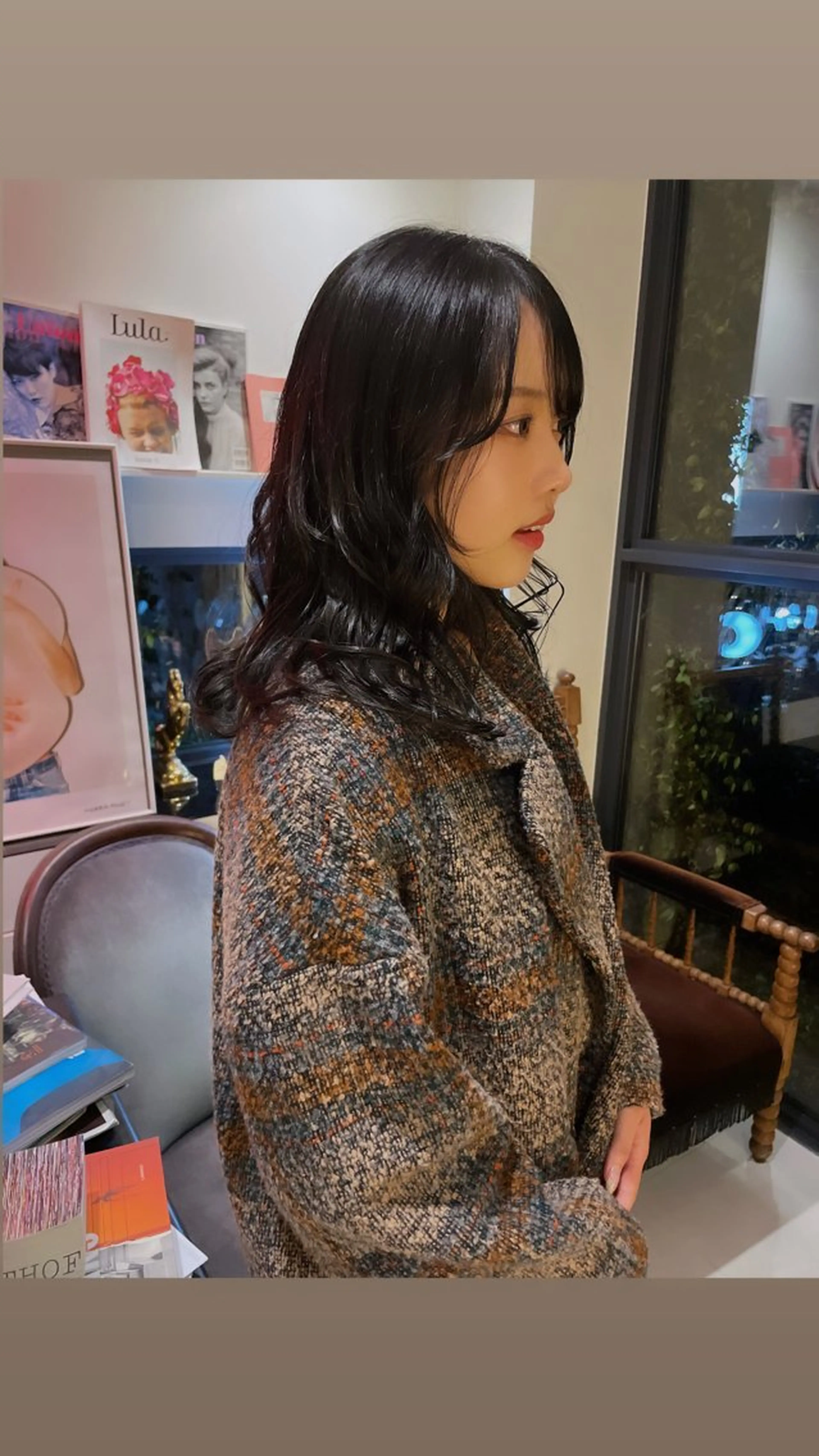 ミディアム カラー 太田 妃香/岡崎美容室のヘアスタイル