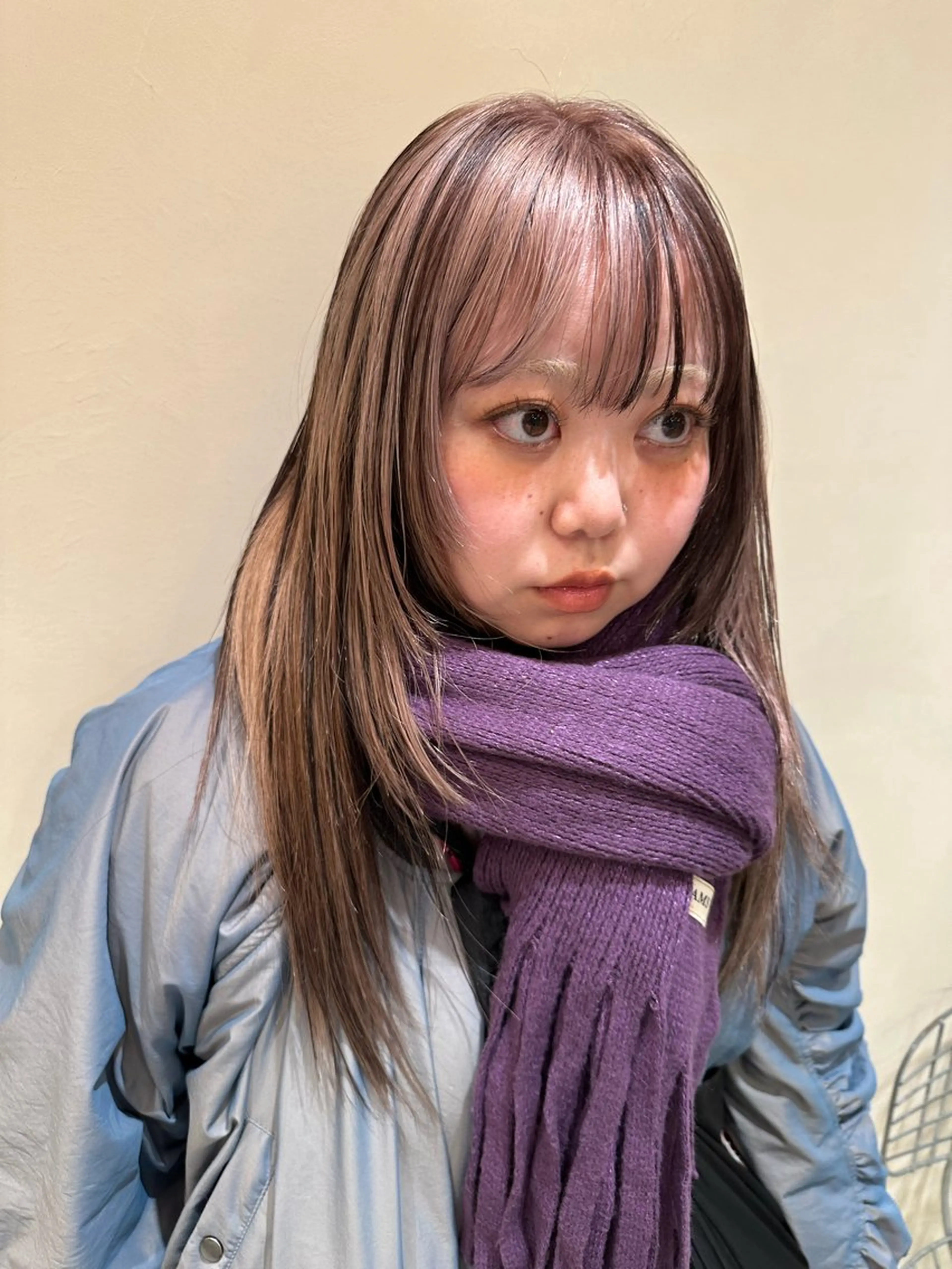 ロング カラー ベージュカラー ブラウンカラー SALOWIN  梅田茶屋町店所属・梅田/ベージュカラー /ブリーチカラーのヘアスタイル