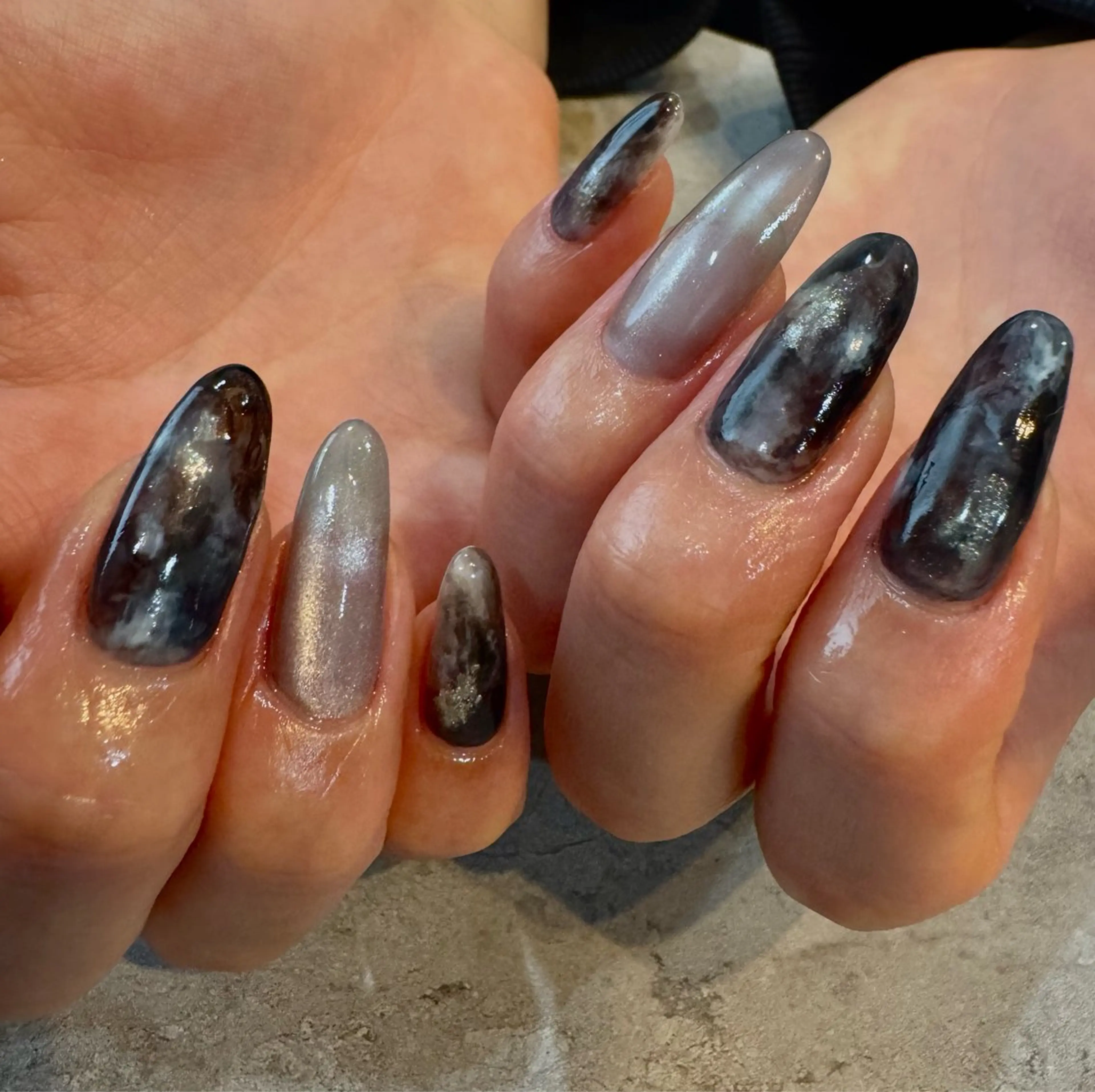 ネイル ニュアンスネイル ハンドネイル Blé nailのネイルデザイン