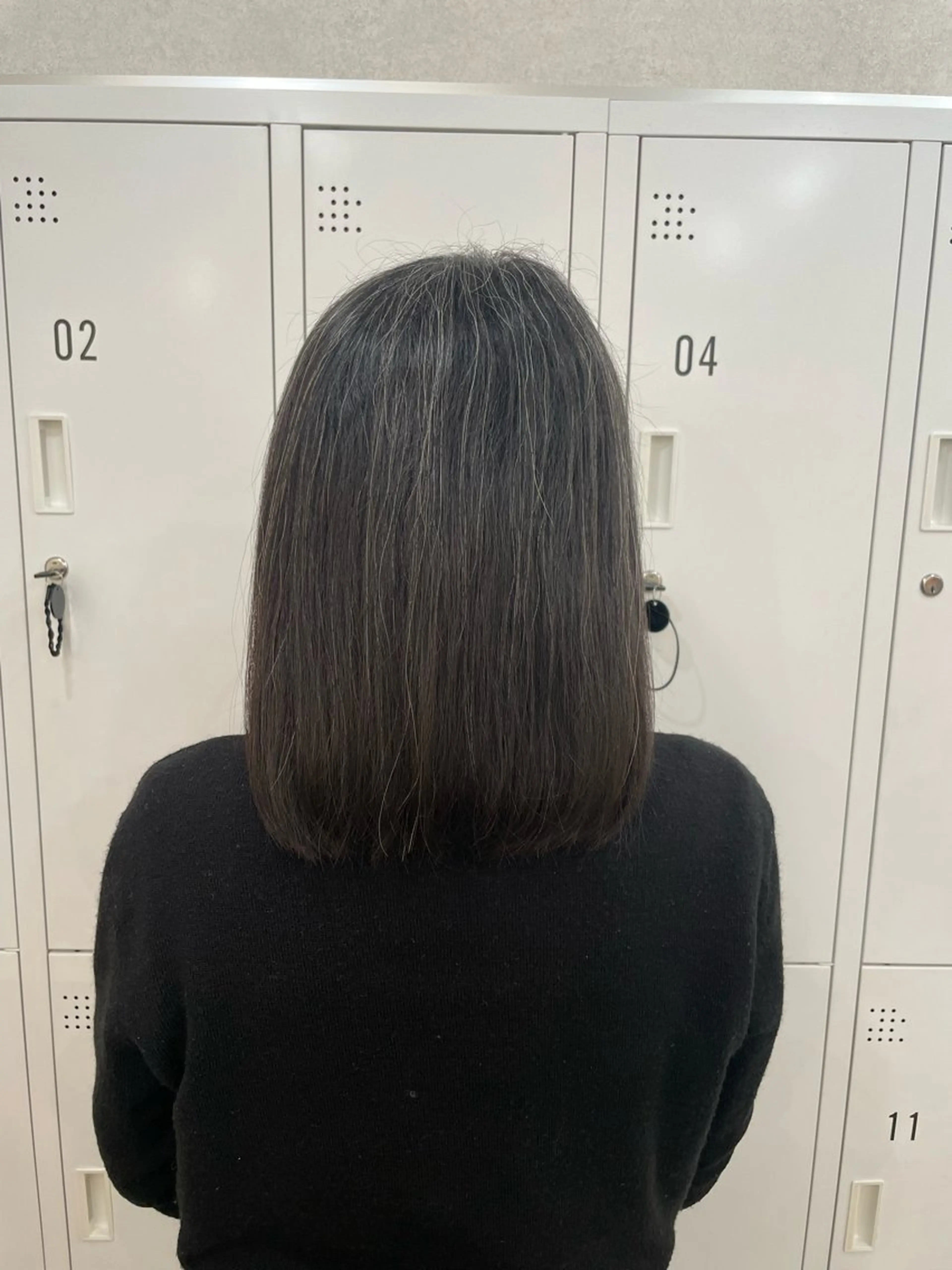 ミディアム 植原 遥夏のヘアスタイル