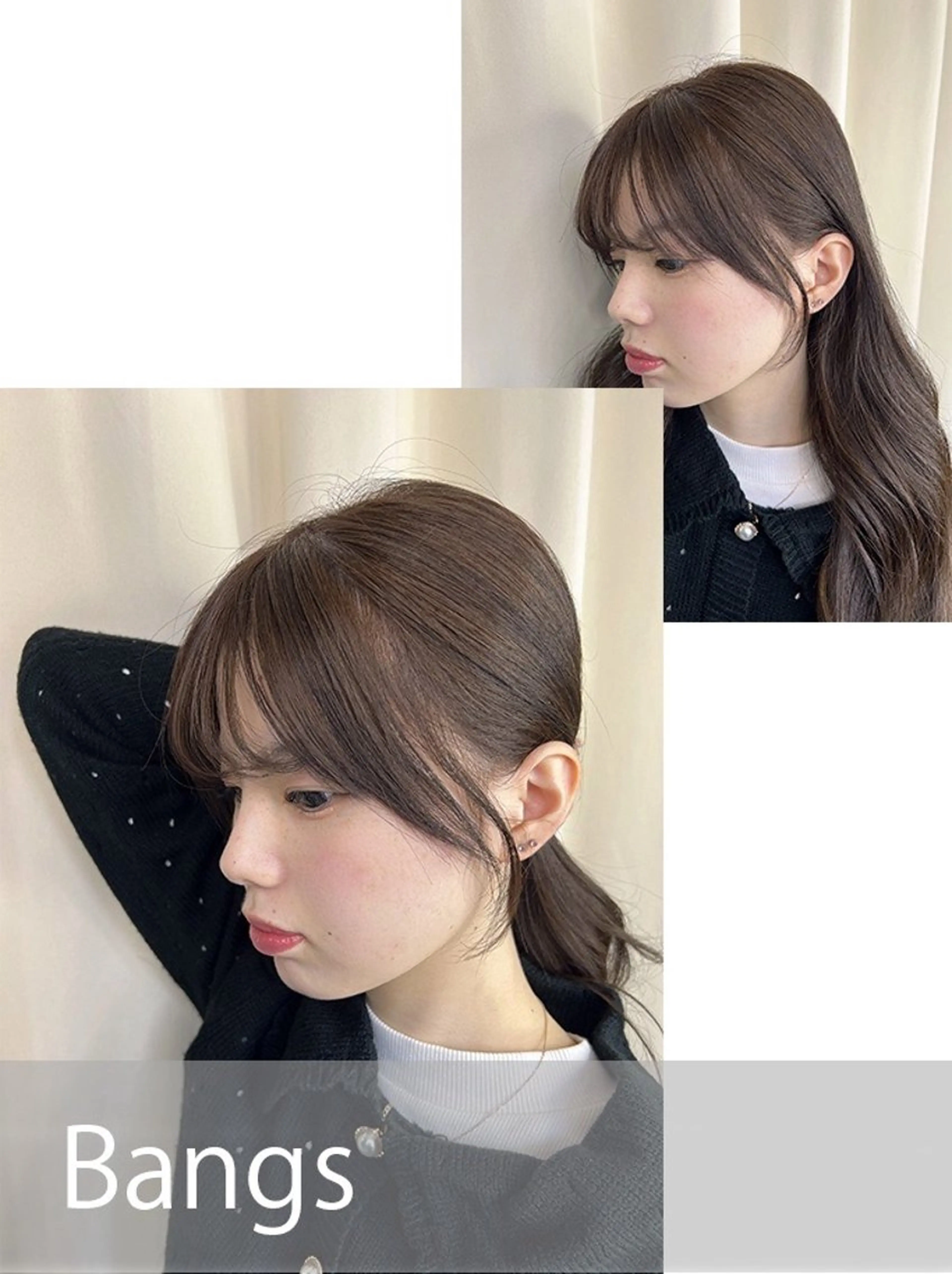 ★★★《韓国風前髪カットモデル募集✨束感・透け感で小顔に見える♪［無料］》🇰🇷の写真