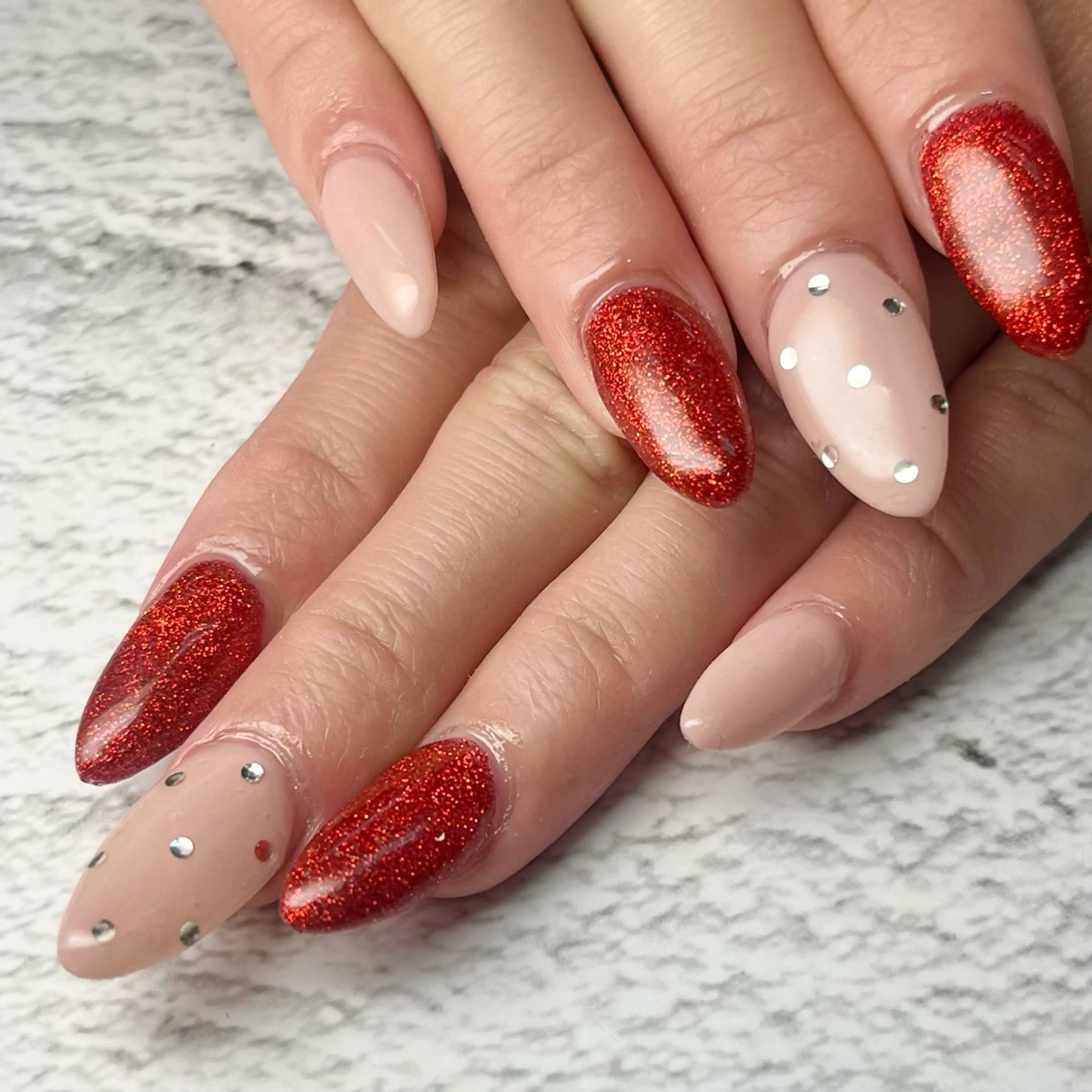 ネイル ハンドネイル Queen nail 北堀江 ASUKAのネイルデザイン