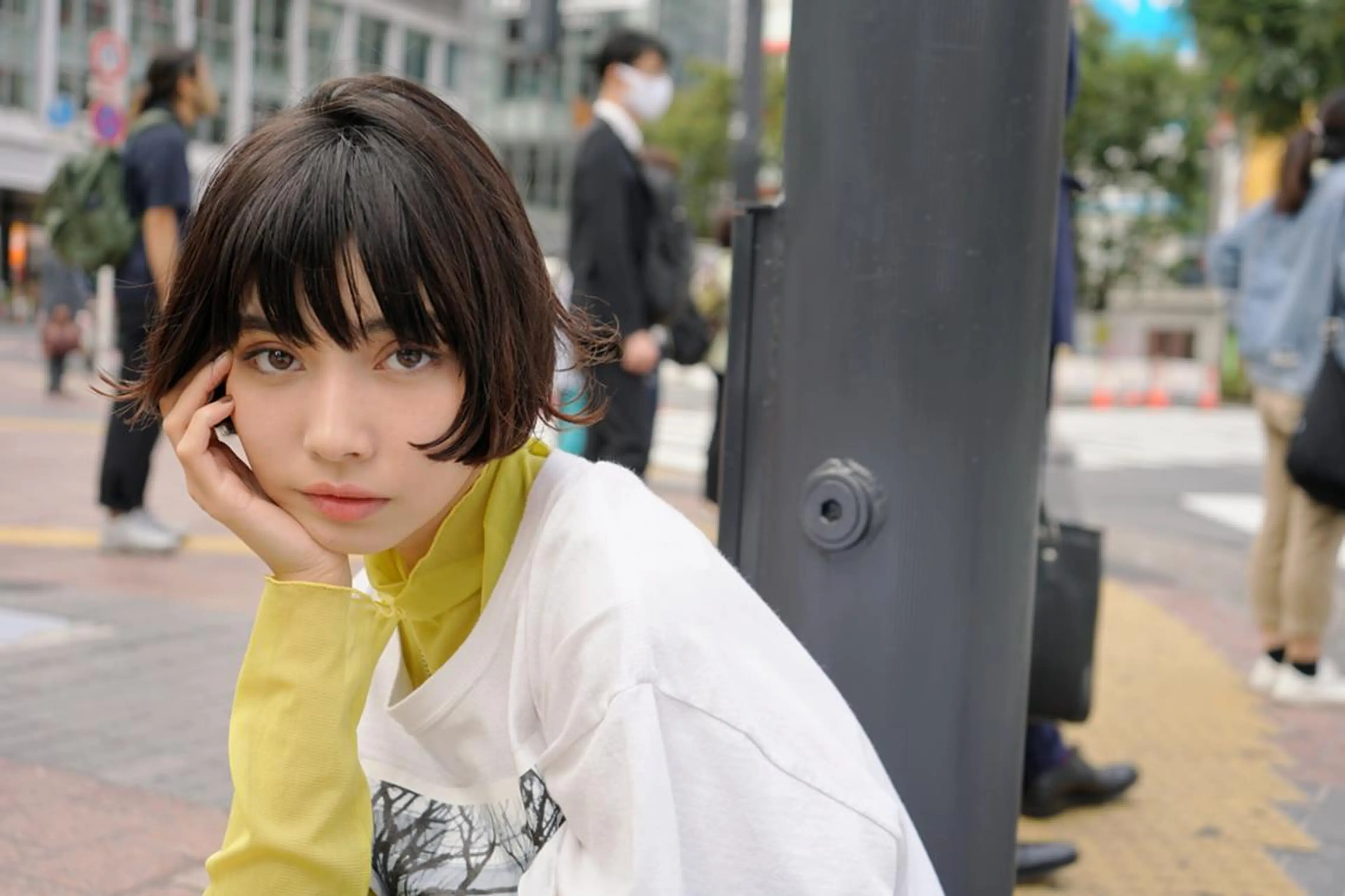 ショート パーマ カラー 小島 光雄のヘアスタイル