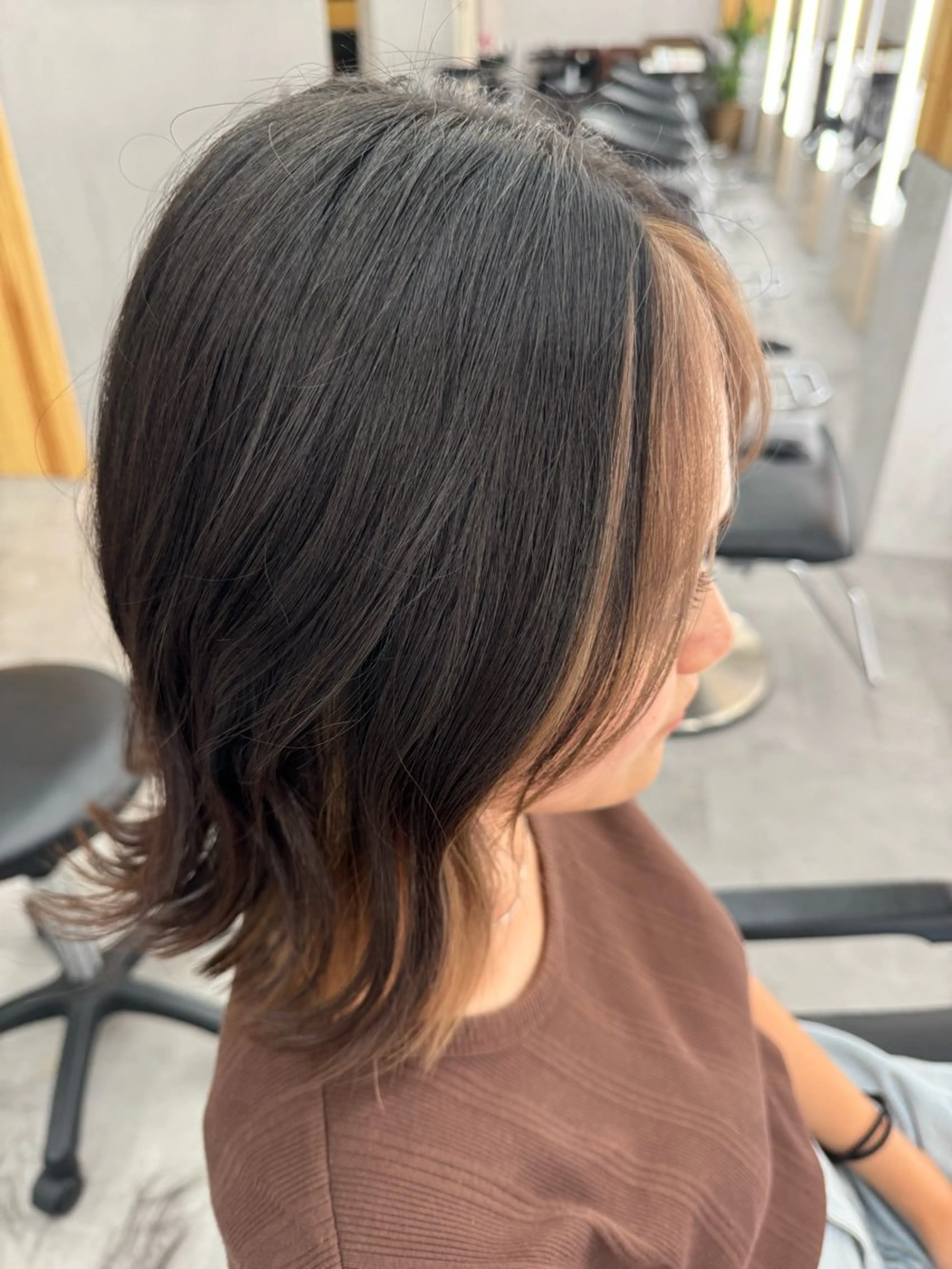 ミディアム カラー 【縮毛矯正/カラー】 今野寛己のヘアスタイル