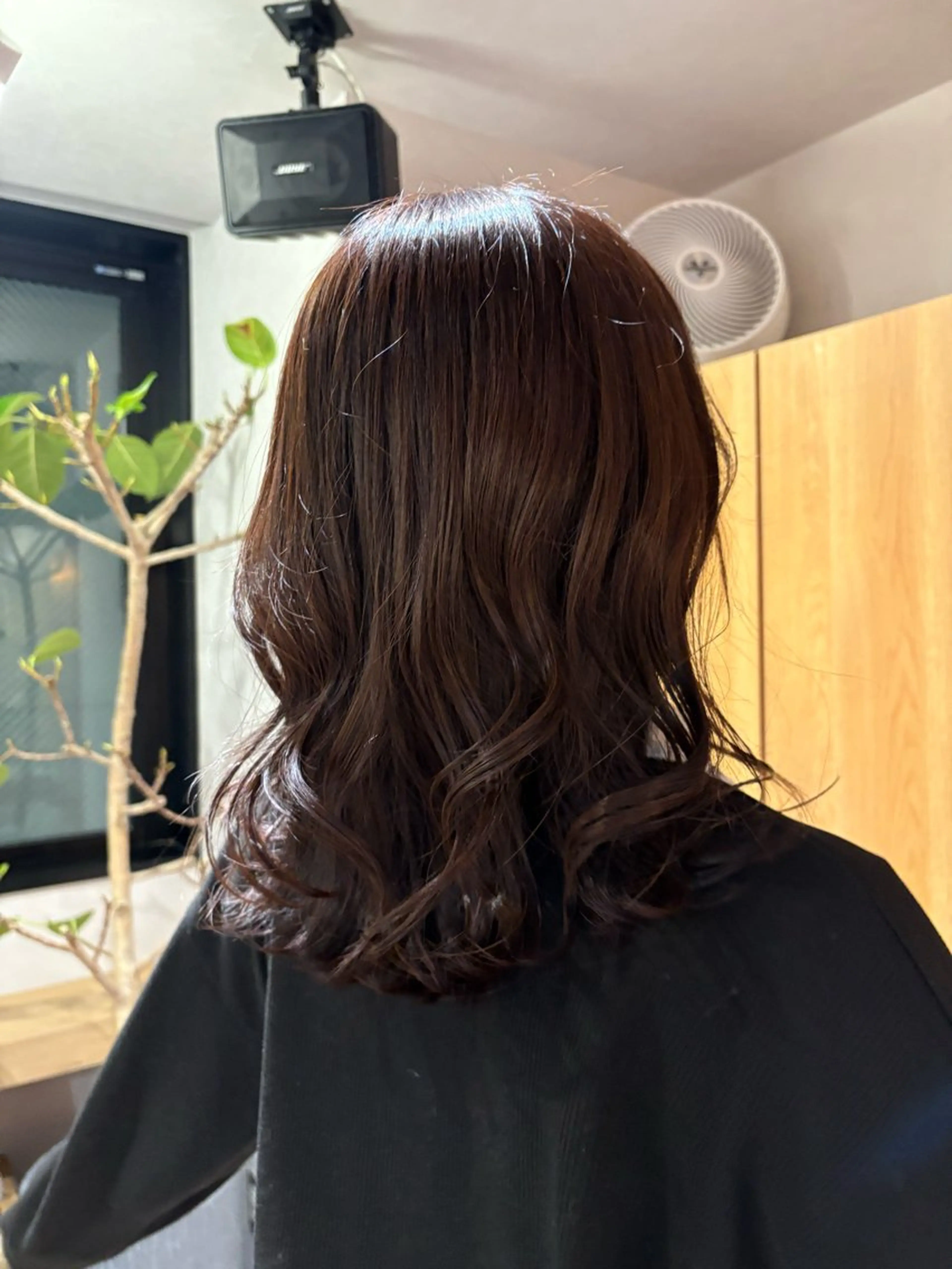 ミディアム カラー ブラウンカラー 透明感カラー 児島 萌泉のヘアスタイル