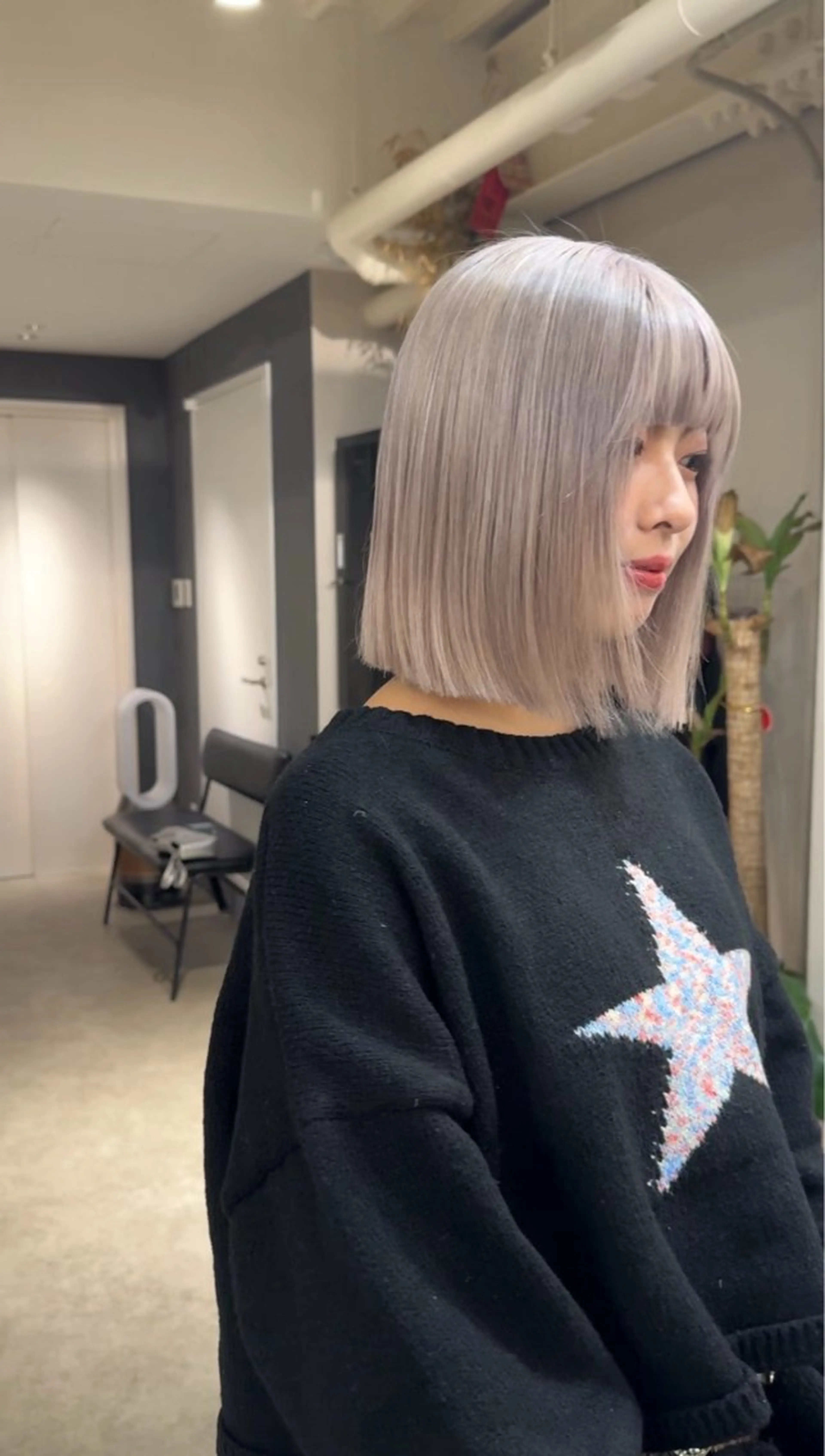 カラー ヘアカラー レイヤー/ハイトーン ヒガシサヨのヘアスタイル