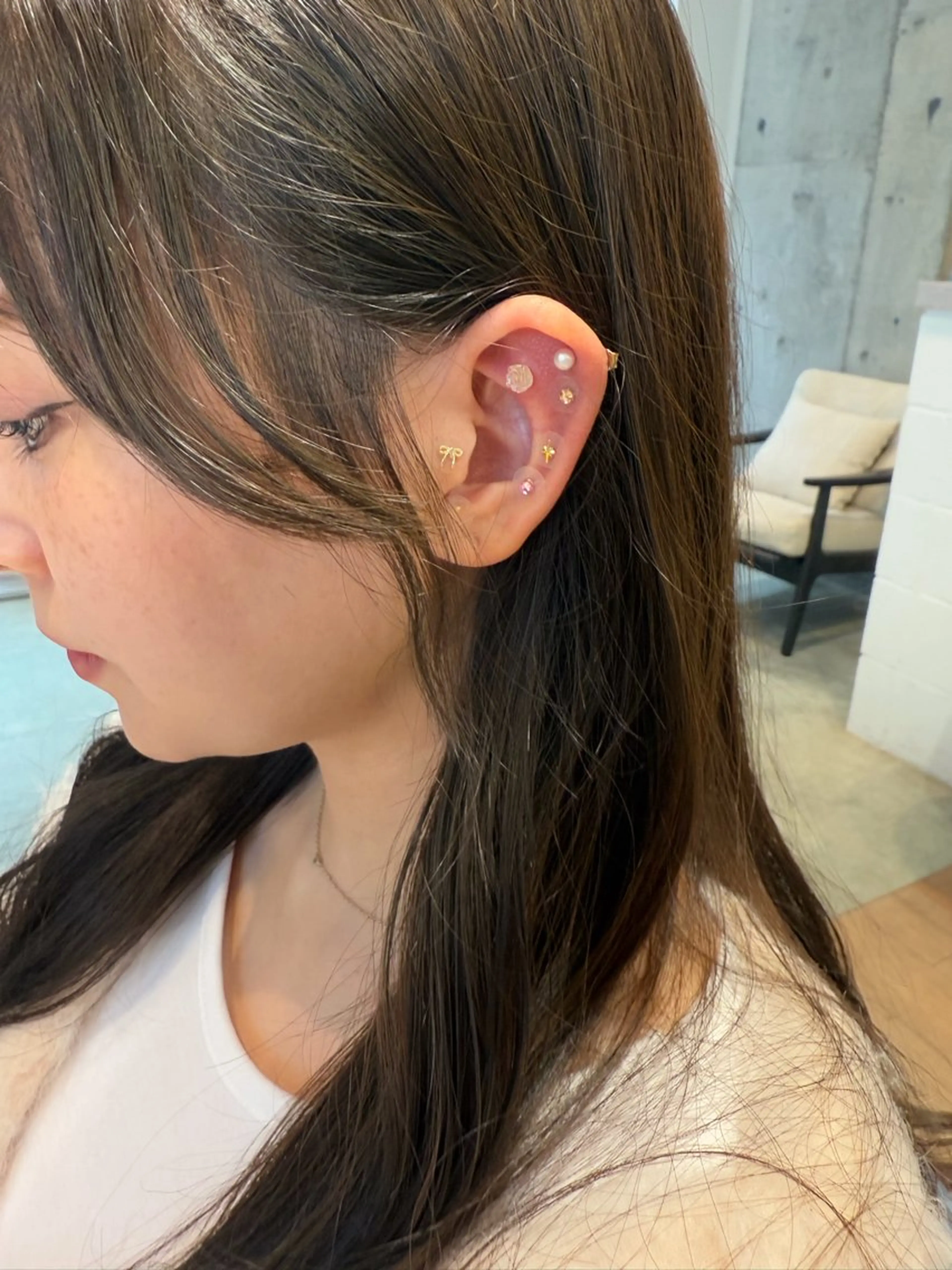 ロング カラー Hair Design lima所属・耳つぼ/クロスパーマ /イシグロのヘアスタイル