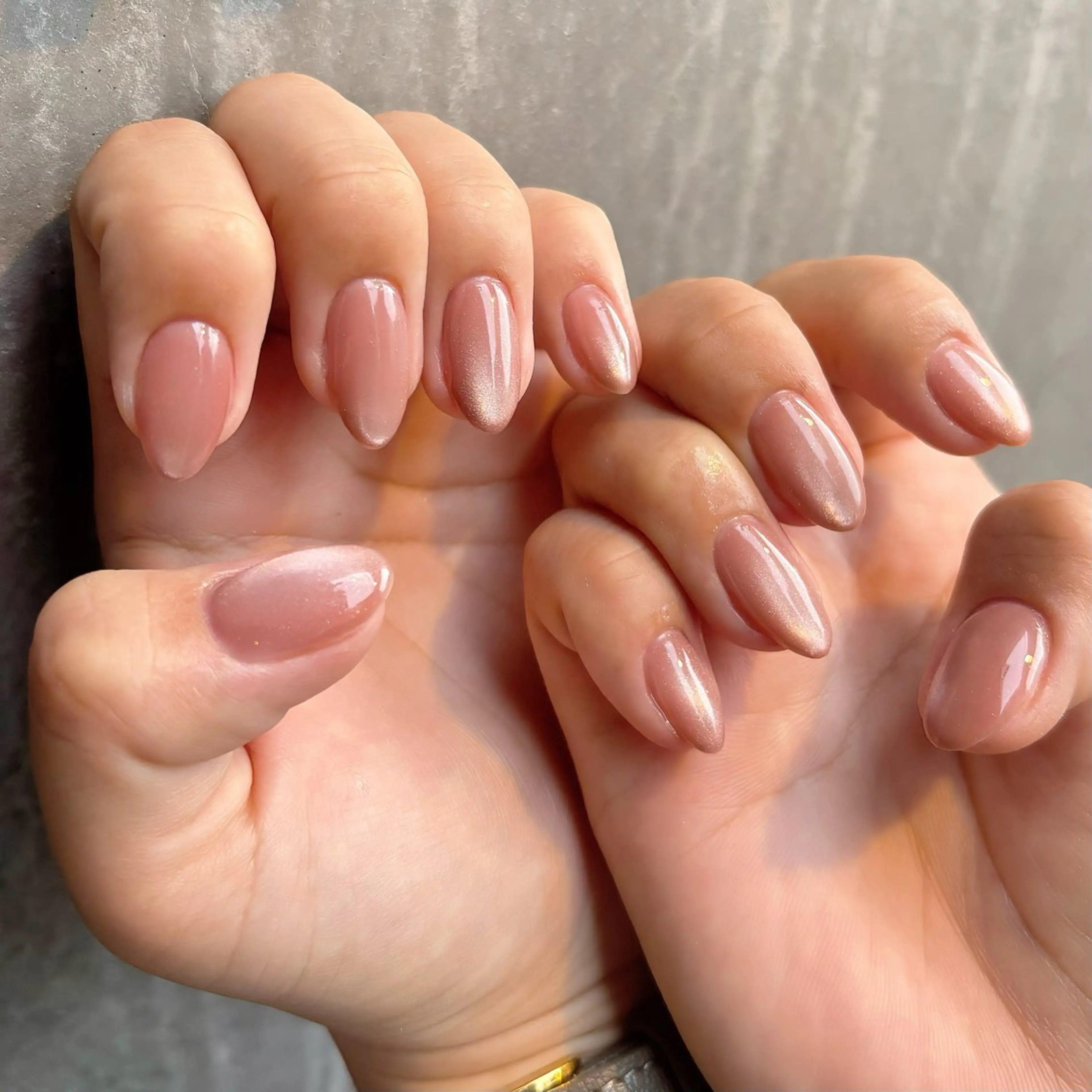 ネイル フラッシュネイル ハート マグネットネイル ニュアンスネイル ピンク ハンドネイル ハンドケア 🫧OPELIA NAIL渋谷🫧のネイルデザイン