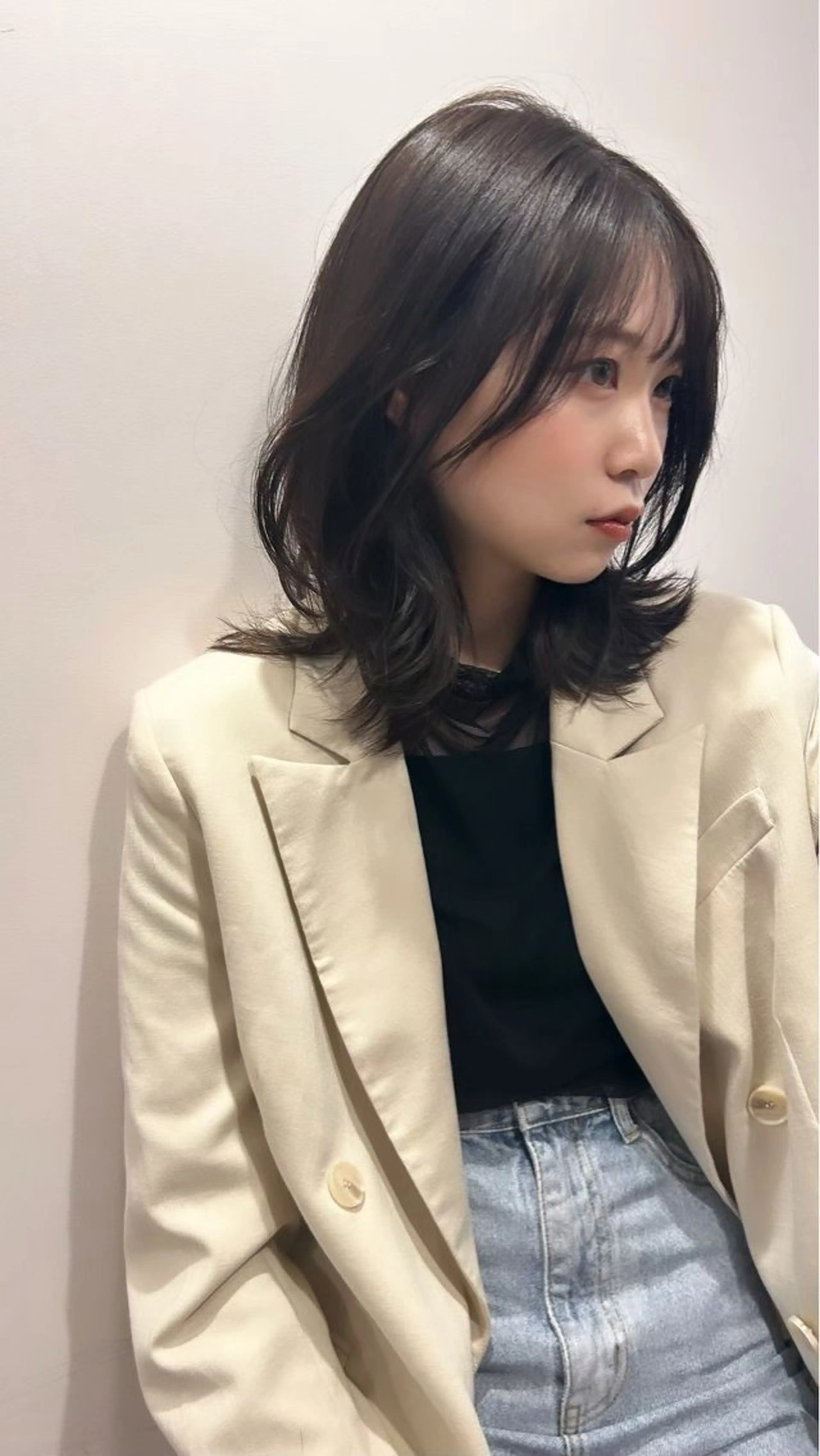 セミロング レイヤーカット 森綱 悠 /栄/ボブのヘアスタイル