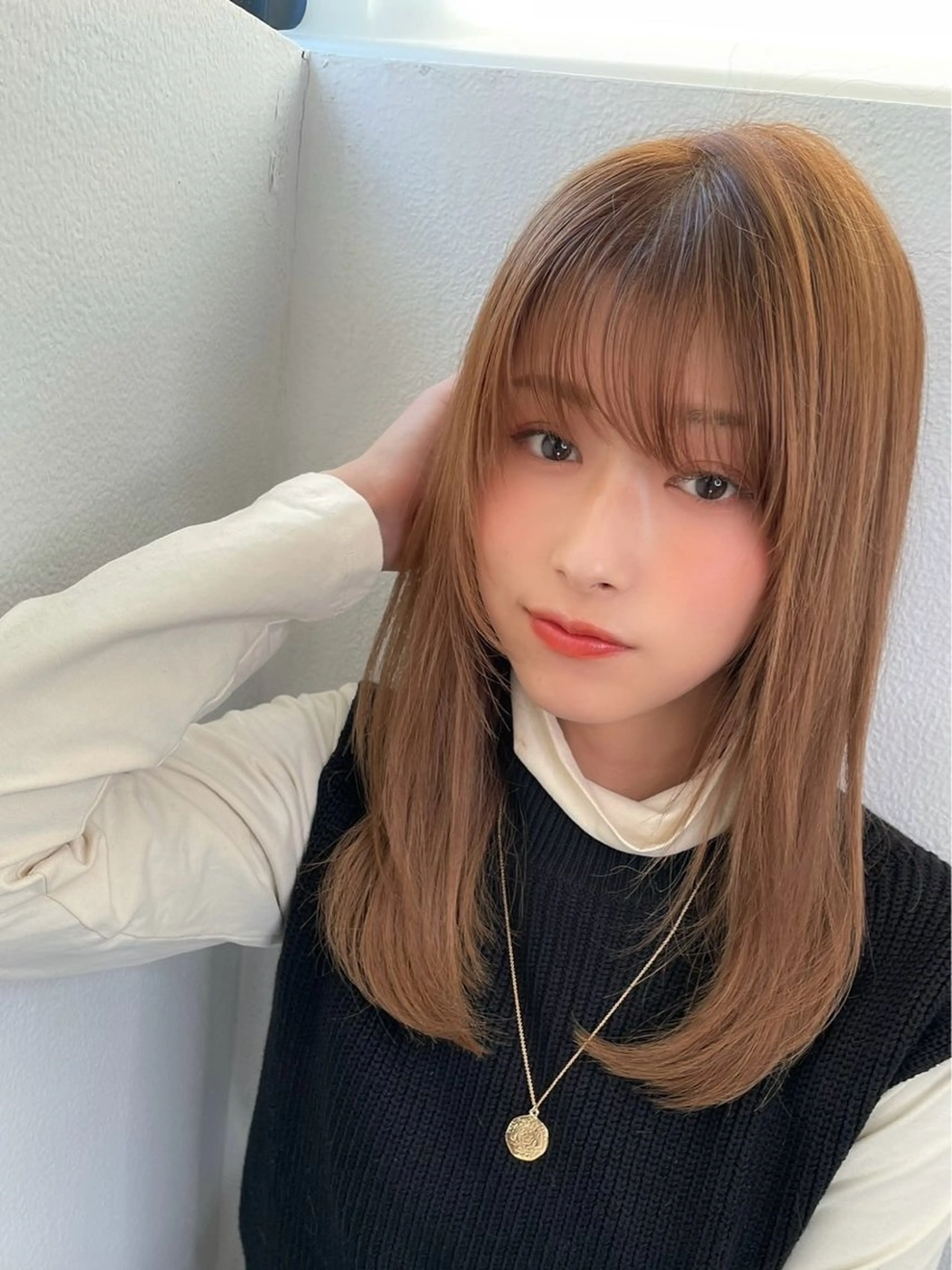 セミロング カラー kiona所属・守屋裕太/カット /パーマ/カラーのヘアスタイル