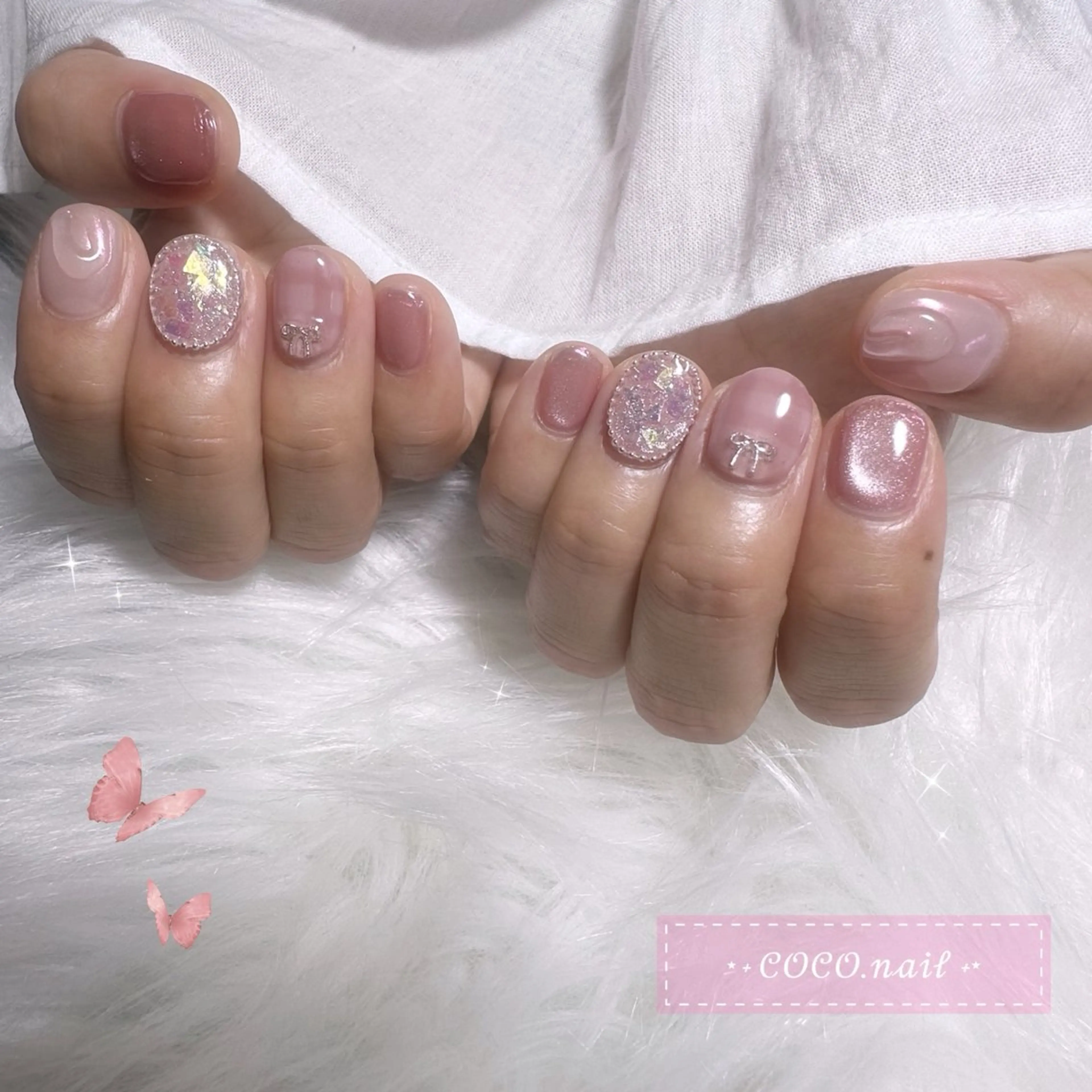 ネイル ハンドネイル lili.nail y2k/ワンホンのネイルデザイン