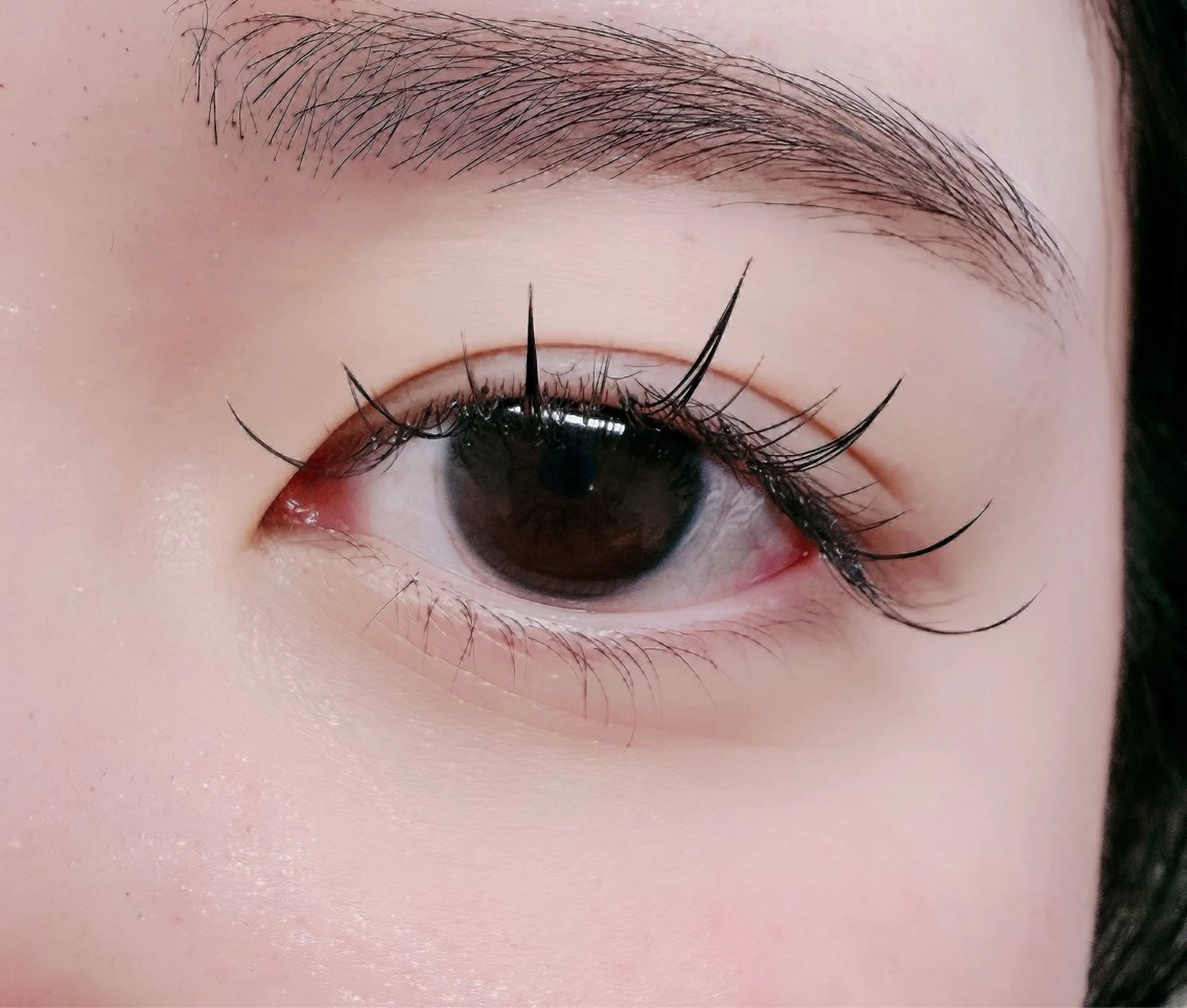 マツエク・マツパ フラットラッシュ ワンホンマツエク マツエク ルチア所属・ルチア💞 luciaのマツエク・マツパデザイン