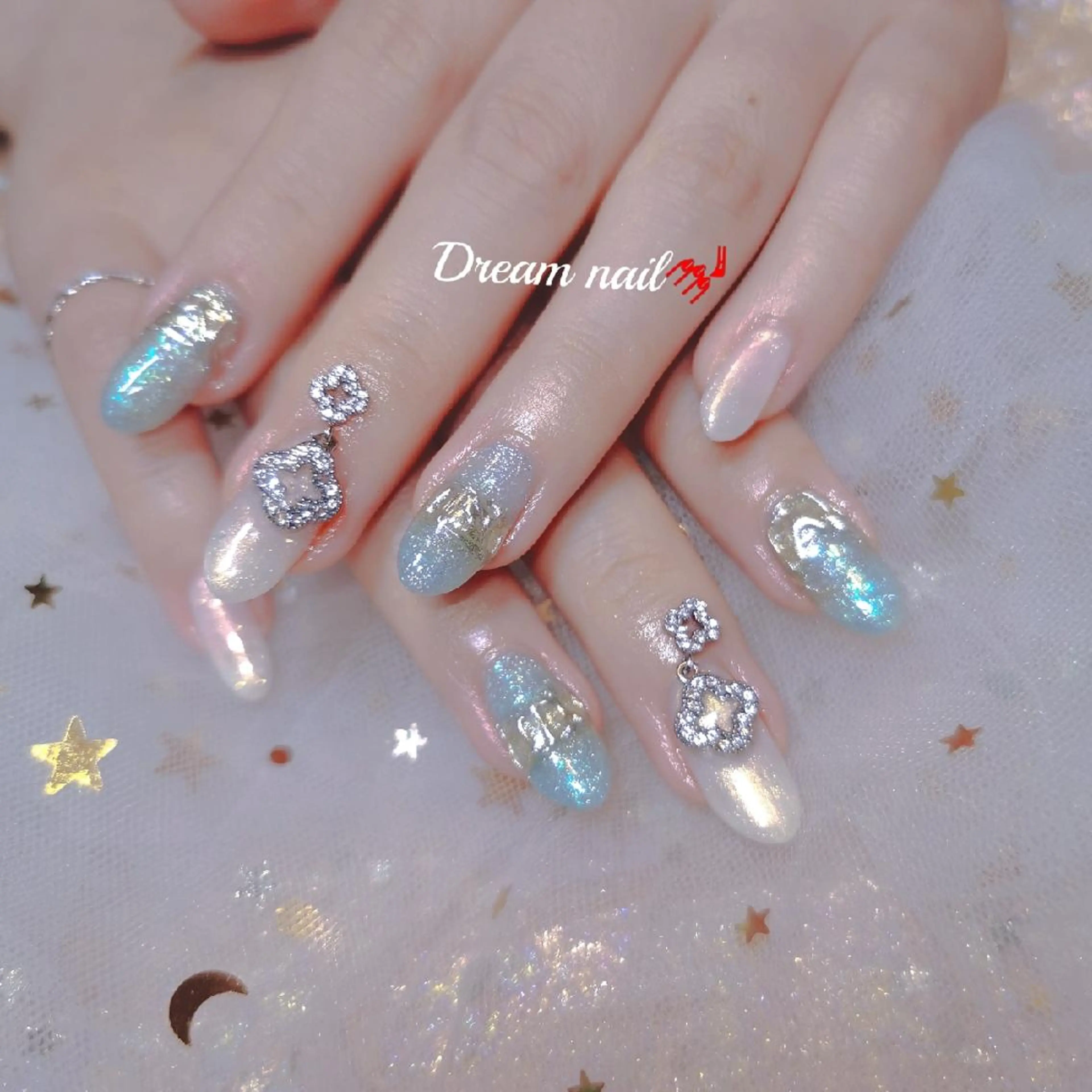 ネイル ハンドネイル ネイリストゆか💅 長さだし、深爪矯正のネイルデザイン