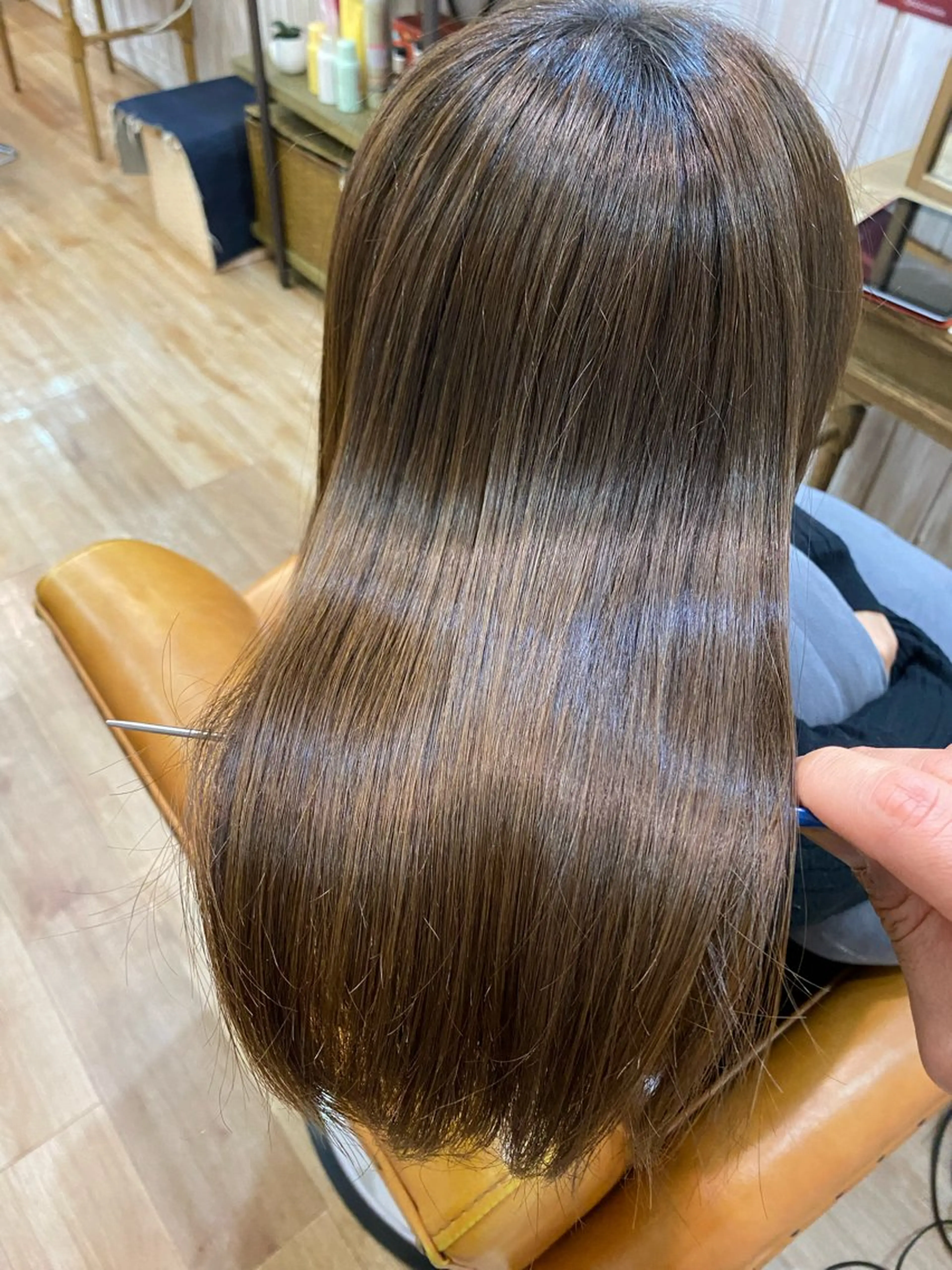 カット、髪質改善カラー、髪質改善エステの写真