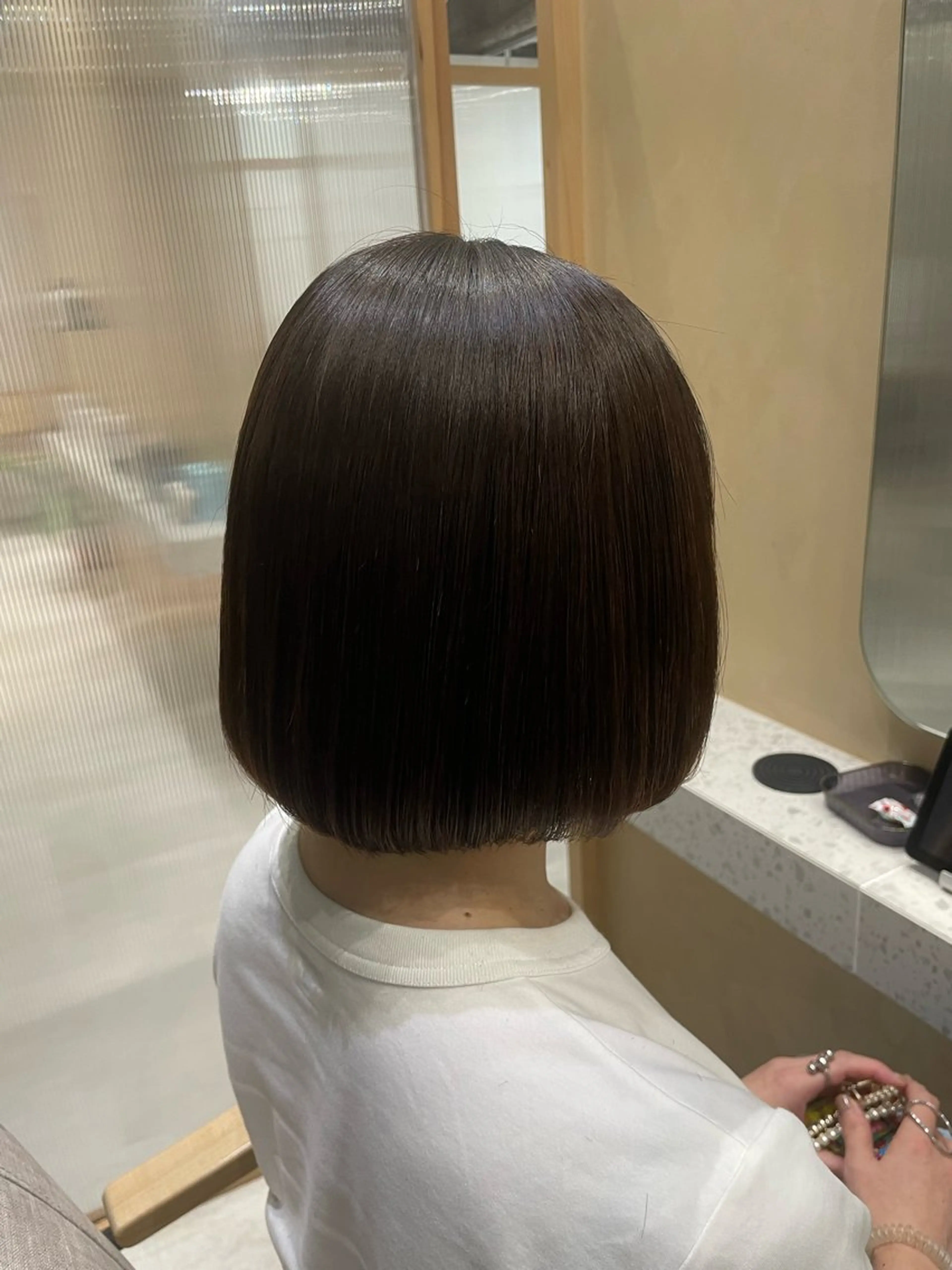 ミディアム 縮毛矯正 トリートメント ✨暖色/髪質改善 ✨🫧秋元大地🫧のヘアスタイル