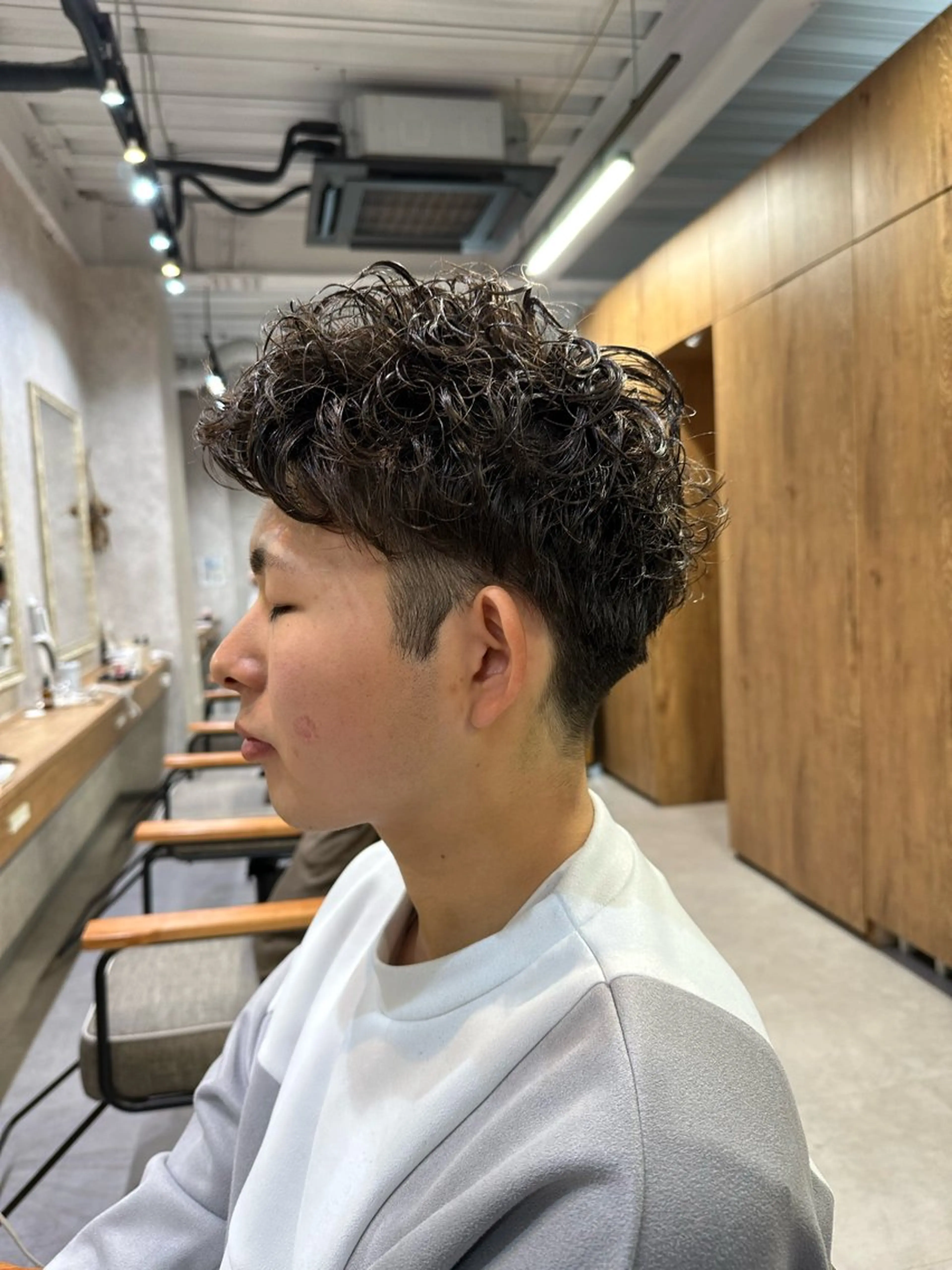 メンズカット＋パーマの写真