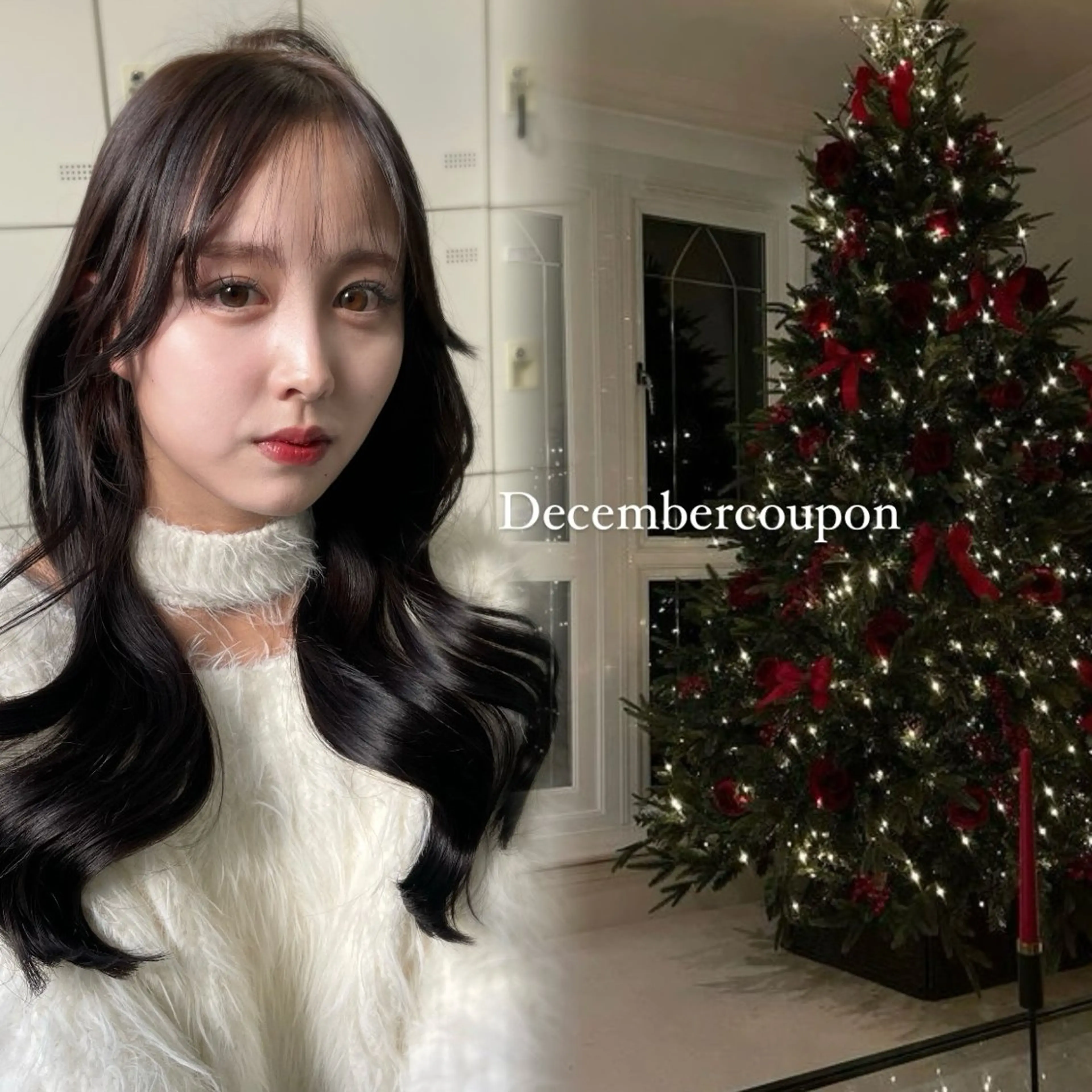 セミロング カット ヘアカラー MOE 福岡韓国ヘア✧︎のヘアスタイル