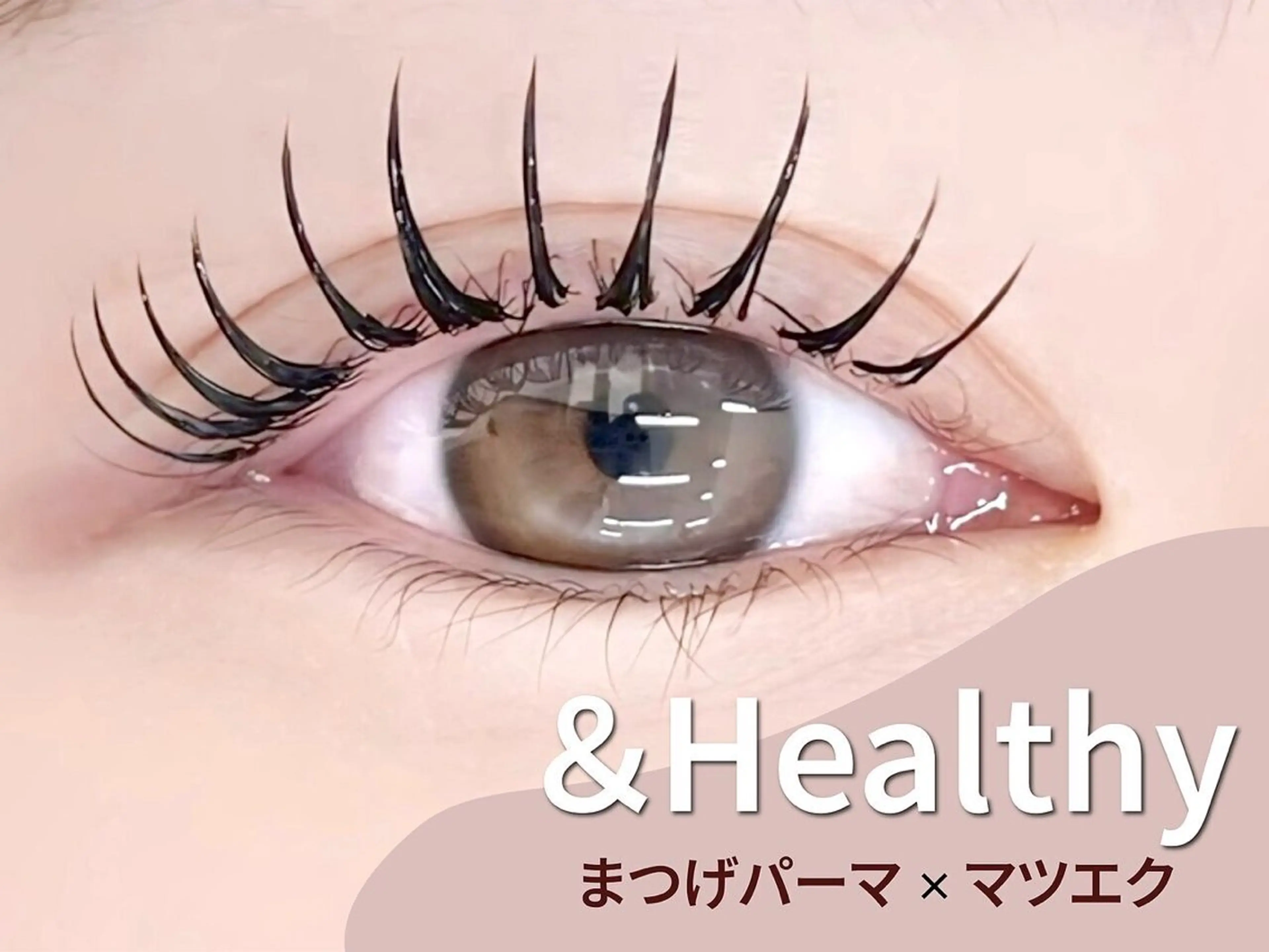 【&healthy】LEDエクステ100本×まつ毛パーマ《最新技術でぱっちり目元》の写真