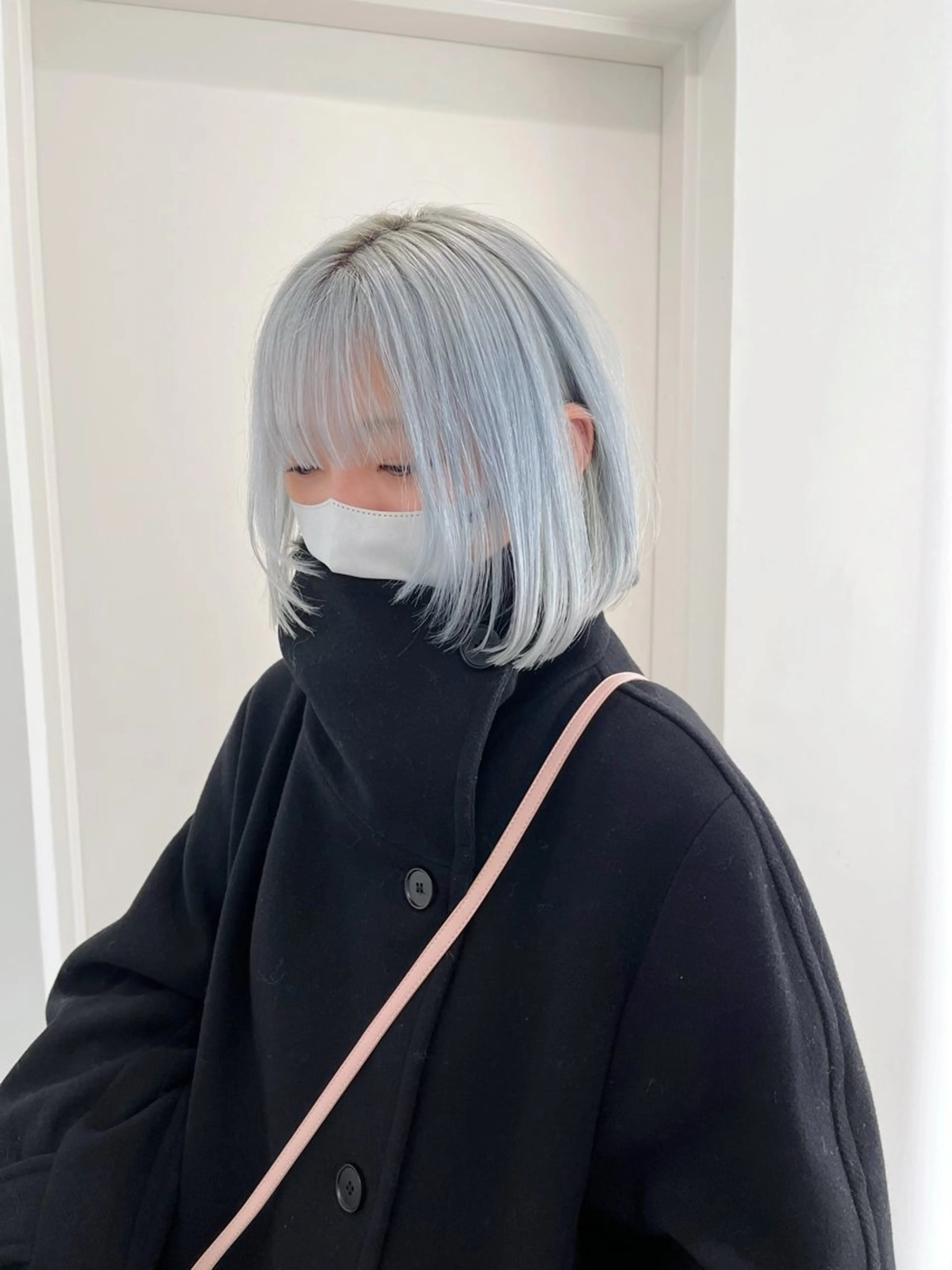 ショート 縮毛矯正/ハイトーン /パーマ/前原汐🎐のヘアスタイル