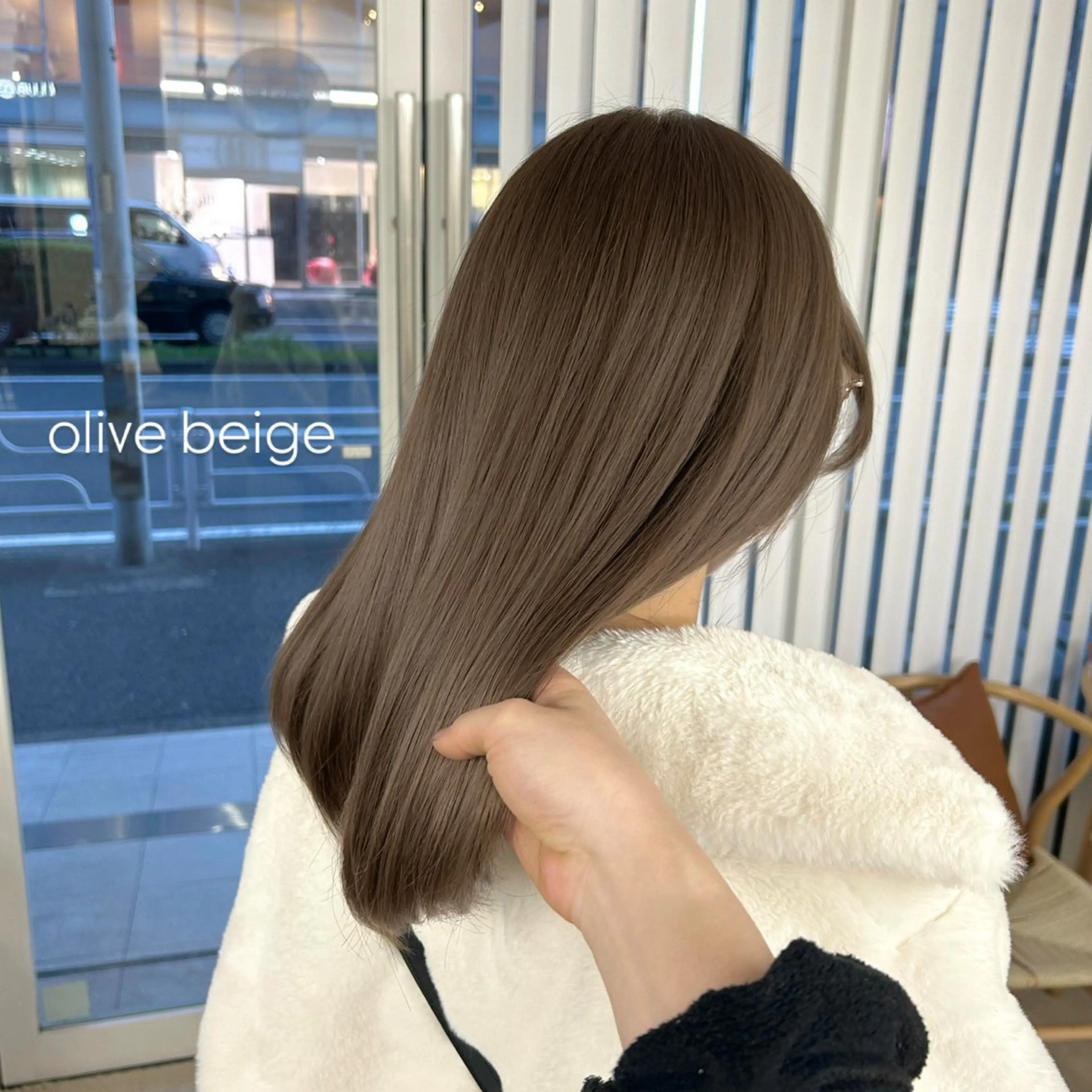 ミディアム カラー カット ヘアカラー トリートメント 透明感/ベージュ /kazui🐈のヘアスタイル