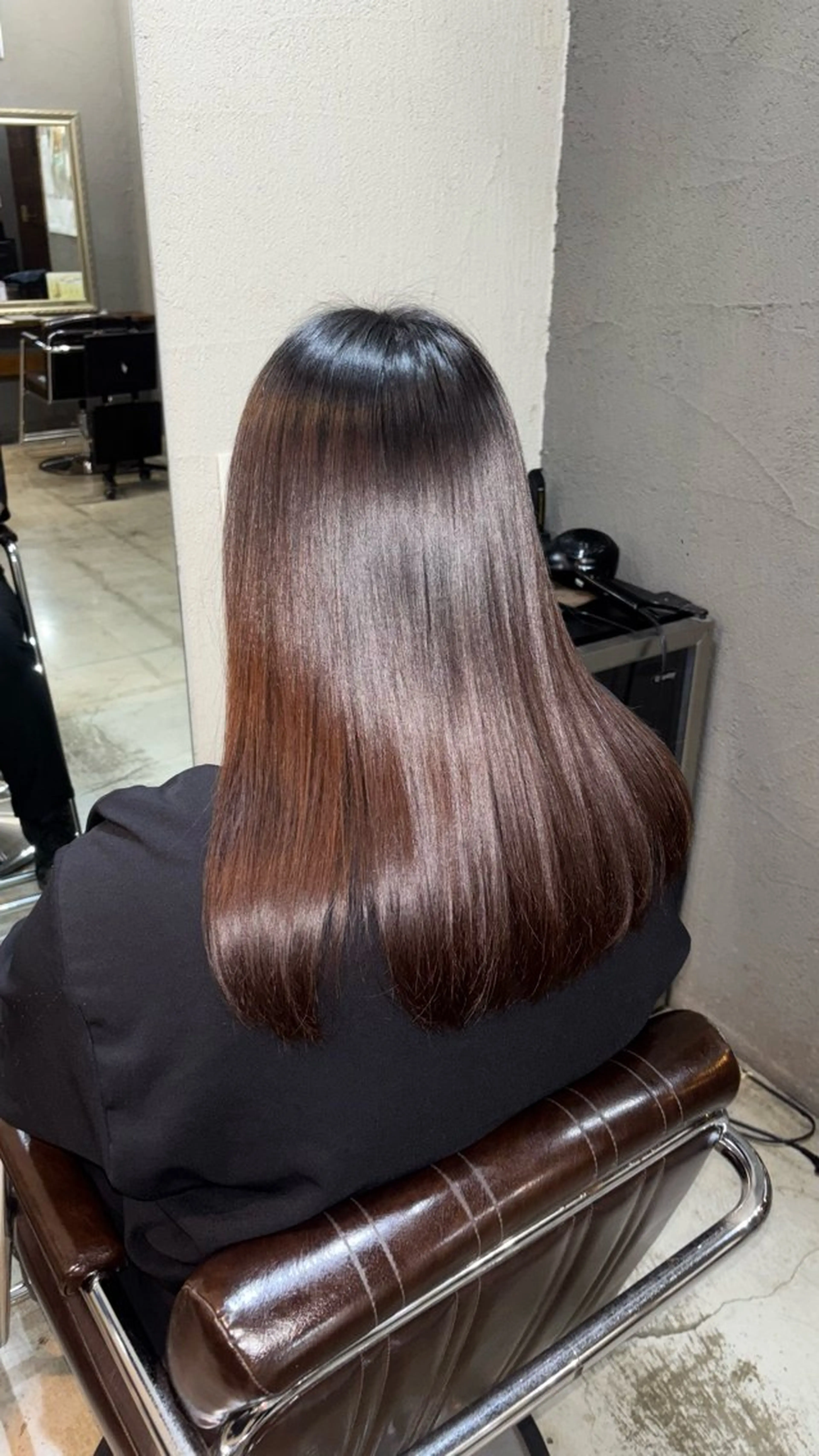 ミディアム 縮毛矯正 小池 かなこのヘアスタイル