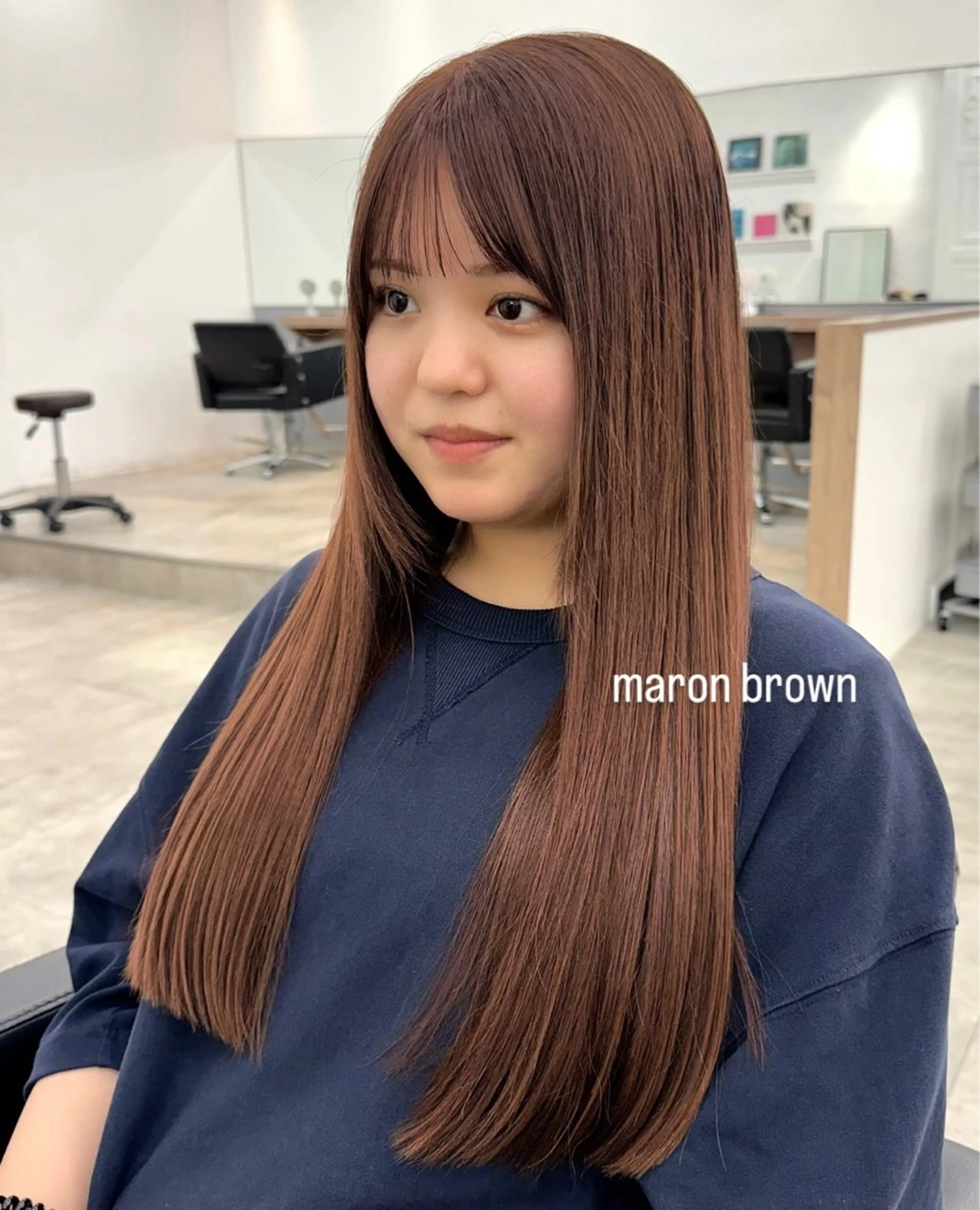 ショート カラー ブラウンカラー オレンジ カット ヘアカラー トリートメント レイヤー/透明感/ 顔周り/kana🩰のヘアスタイル