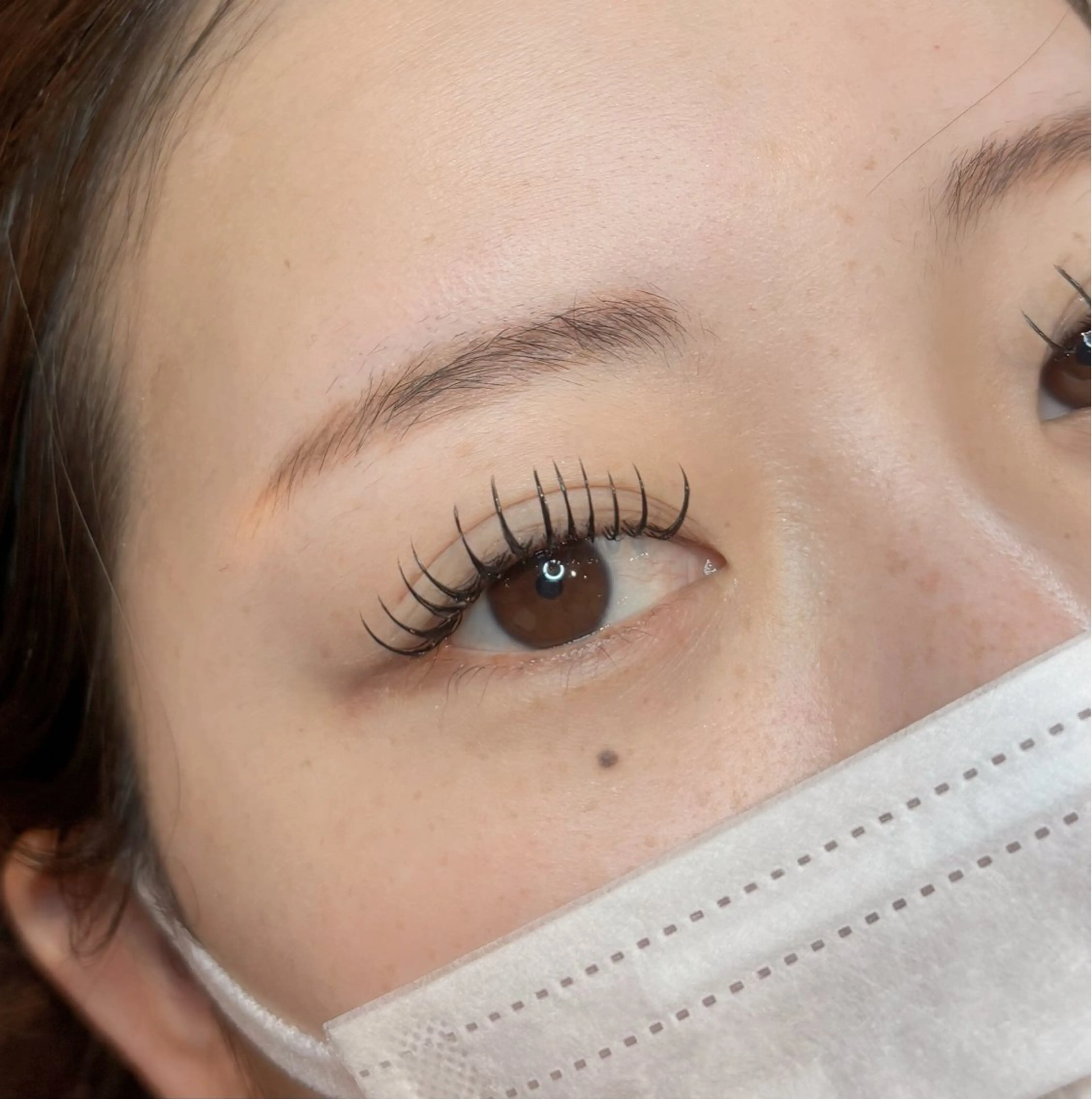 マツエク・マツパ フラットラッシュ 目尻長め AMIKA🌹 Amaranthのマツエク・マツパデザイン