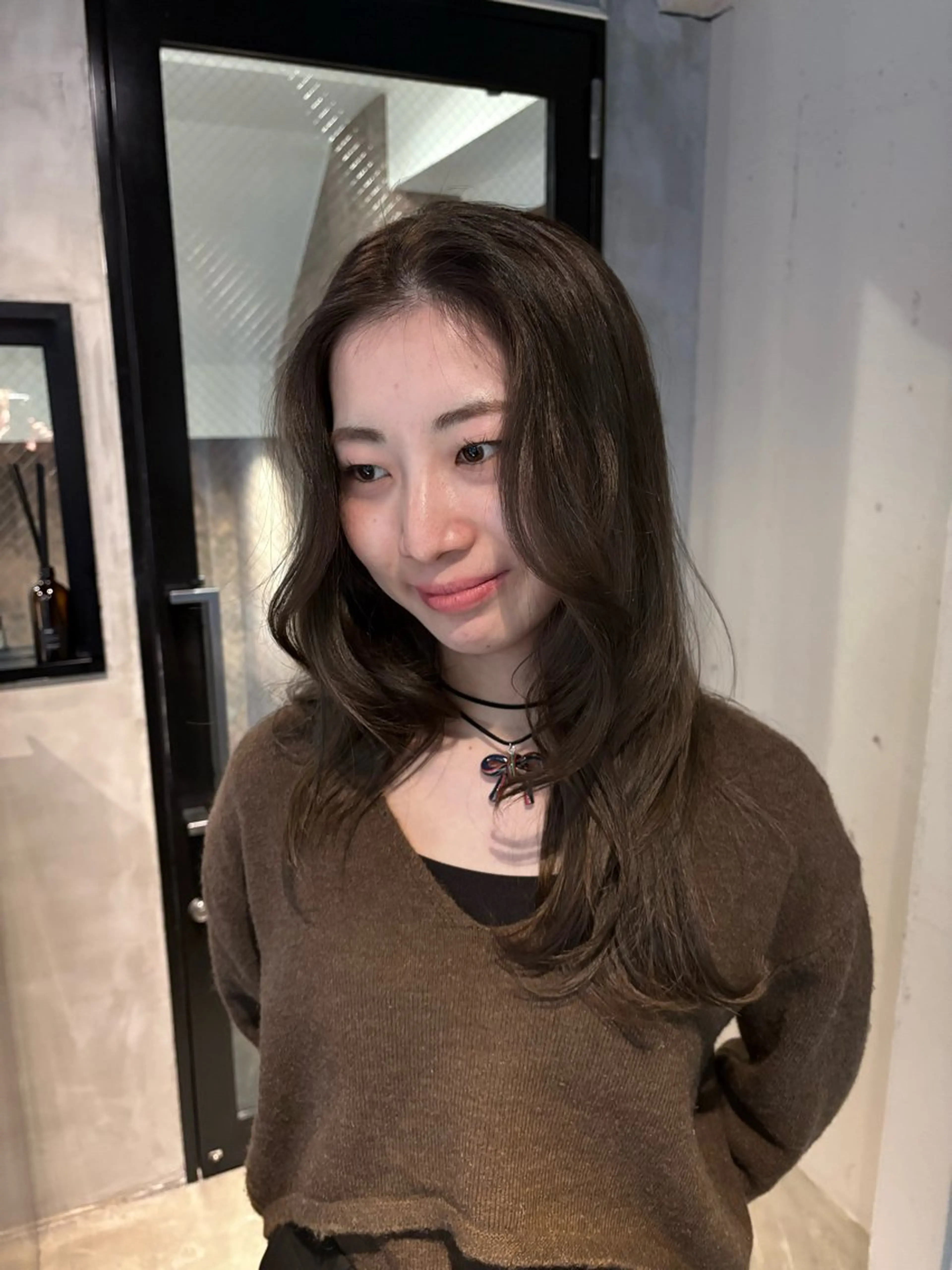 ロング ヘアカラー 透明感・美髪 monsoワニベユナのヘアスタイル