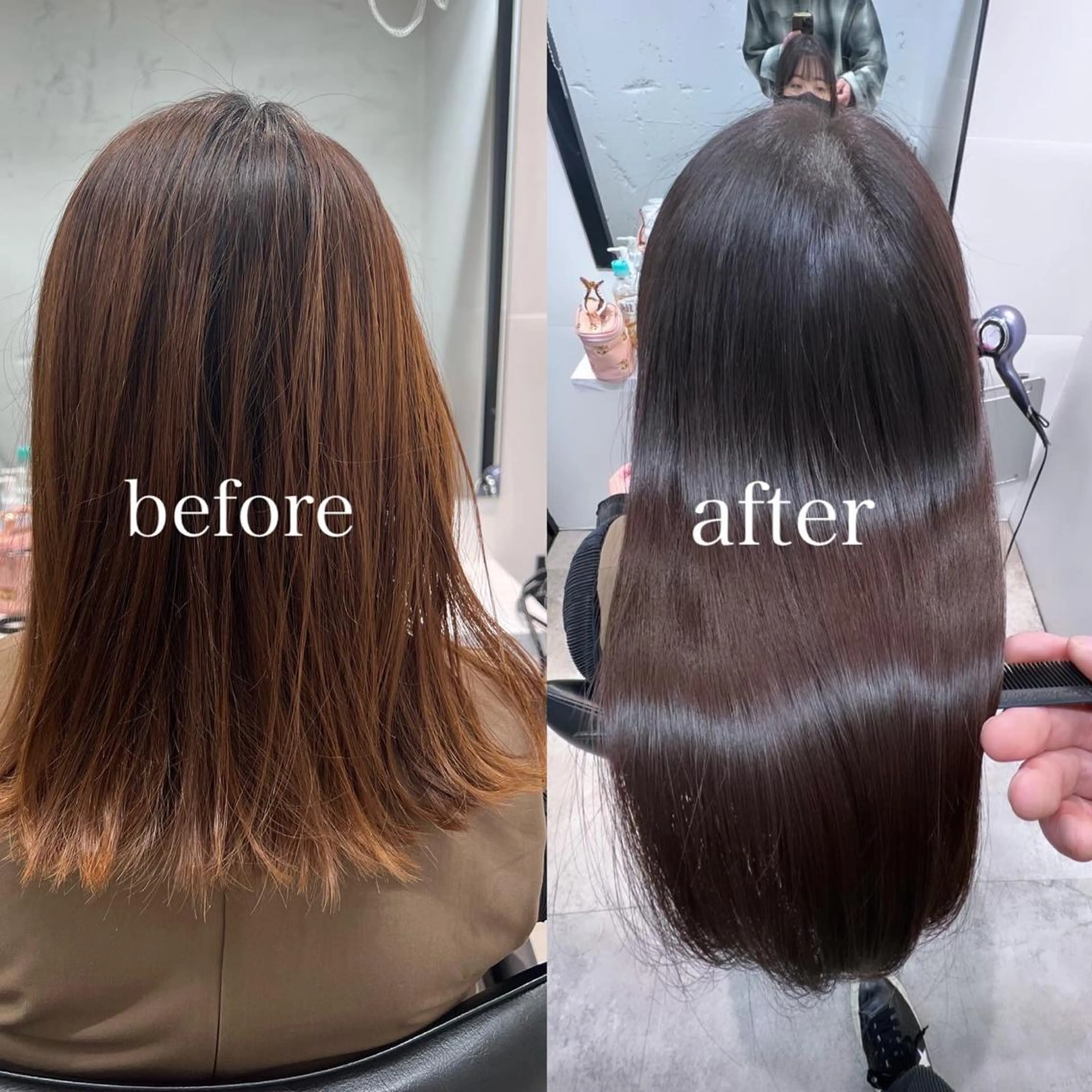 ロング カラー 髪質改善/縮毛矯正 艶カラー/珠聡のヘアスタイル