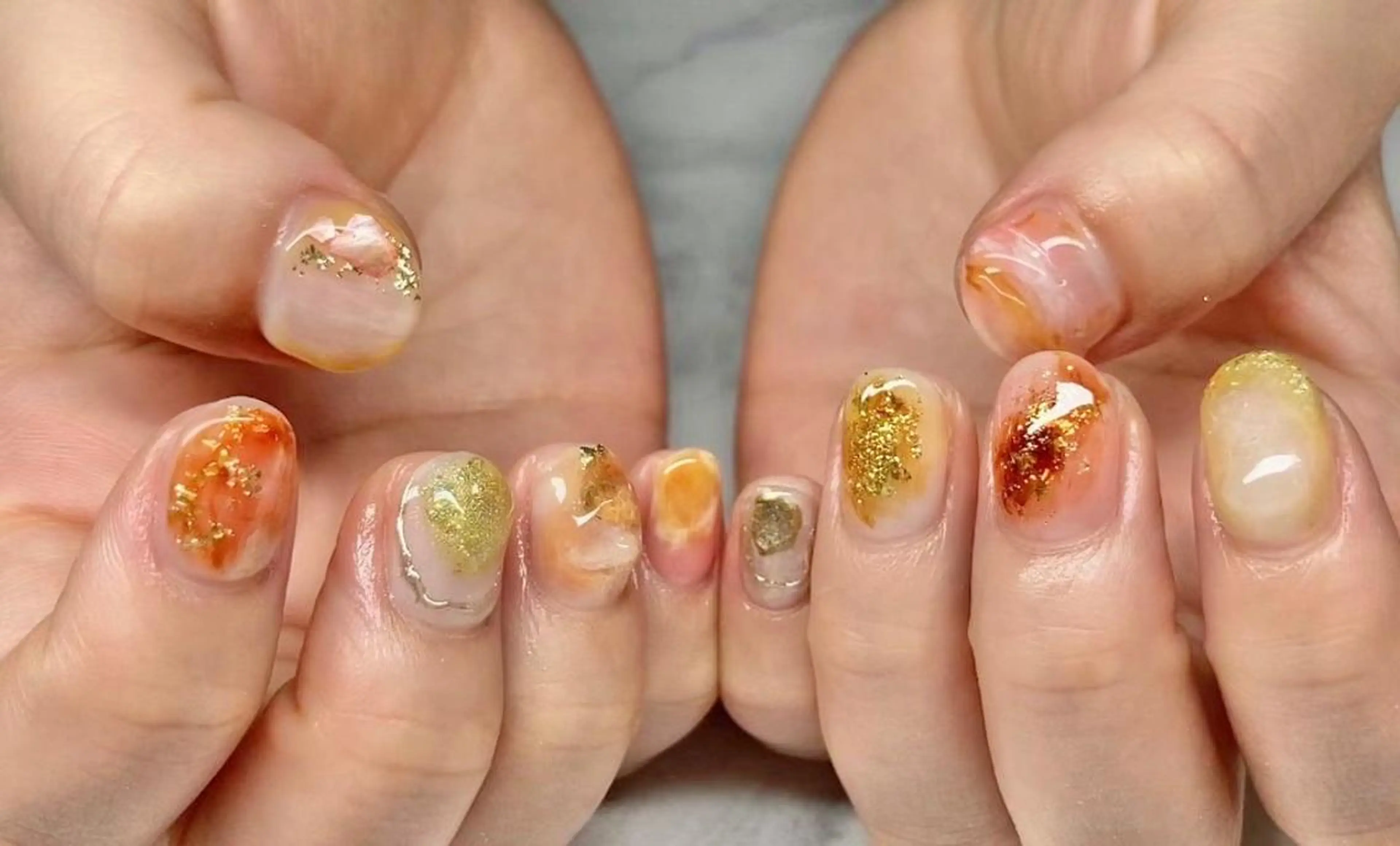 ネイル 長さ出し ジェルネイル 韓国ネイル マグネットネイル 持ち込み ハンドネイル Nail&eye Belire 新宿のネイルデザイン