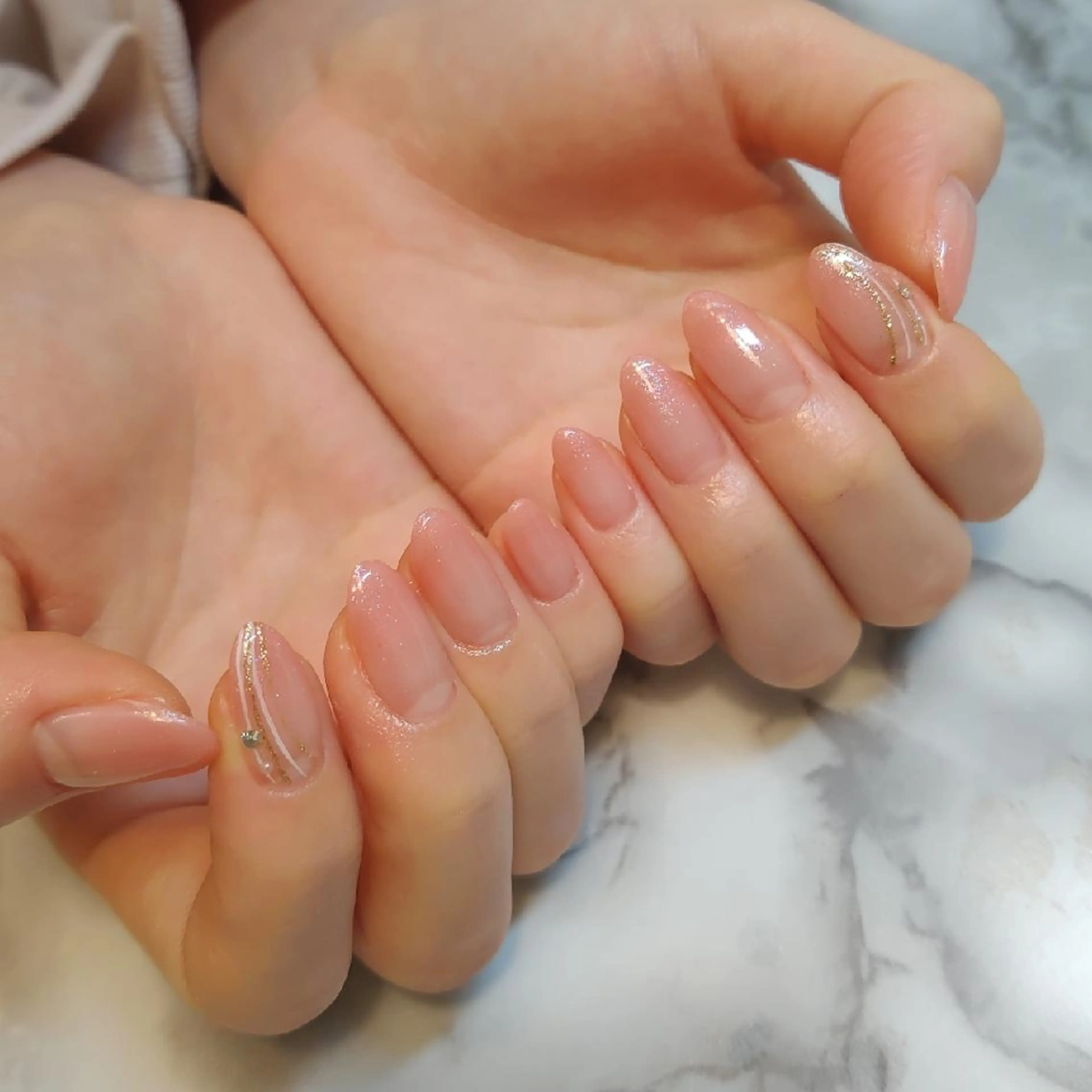 ネイル シンプルネイル ジェヌインネイル 河内のネイルデザイン