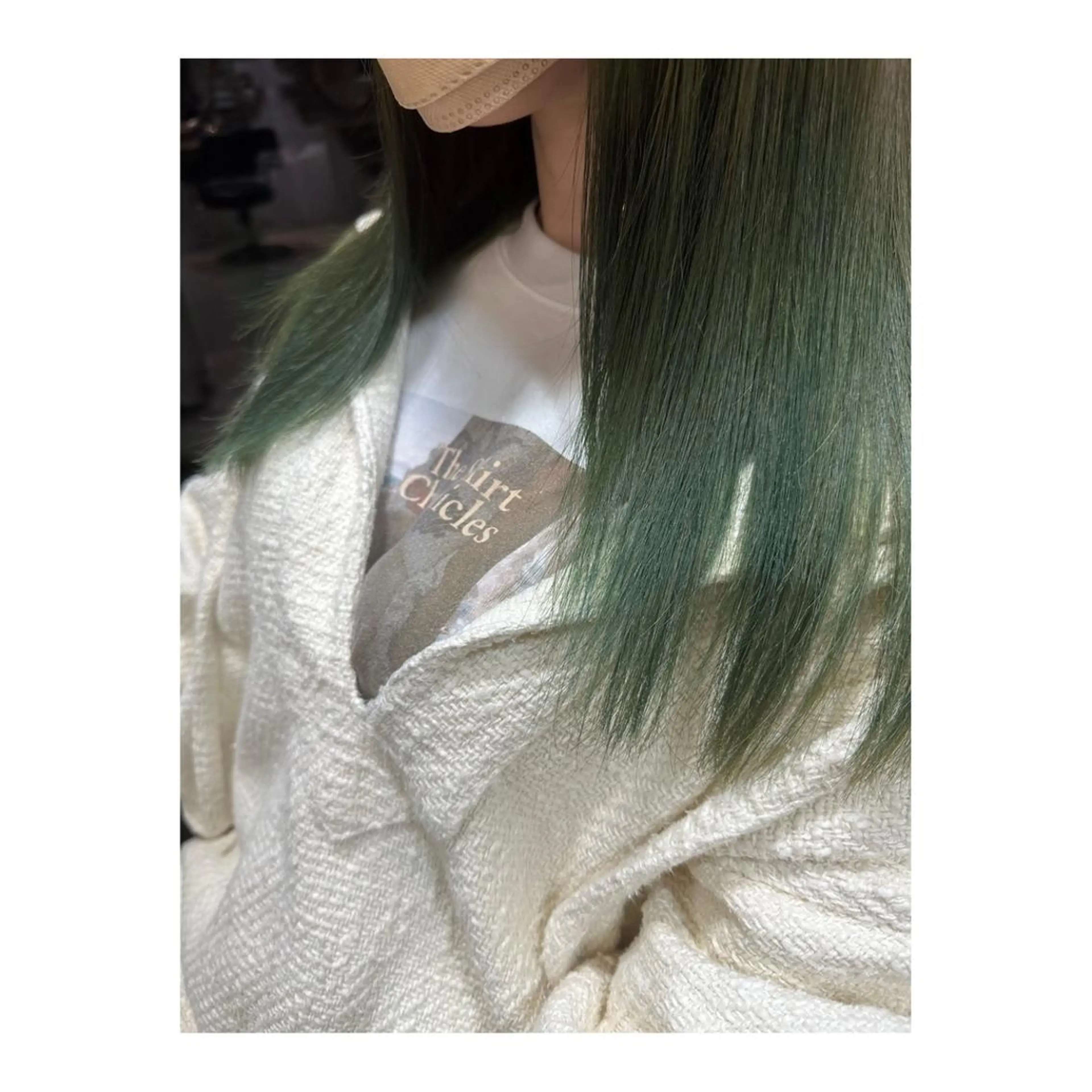 ミディアム カラー 切りっぱなしボブ ミディアムパーマ バレイヤージュ ベージュカラー ブリーチ カット ヘアカラー トリートメント メンズパーマ 次元のヘアスタイル