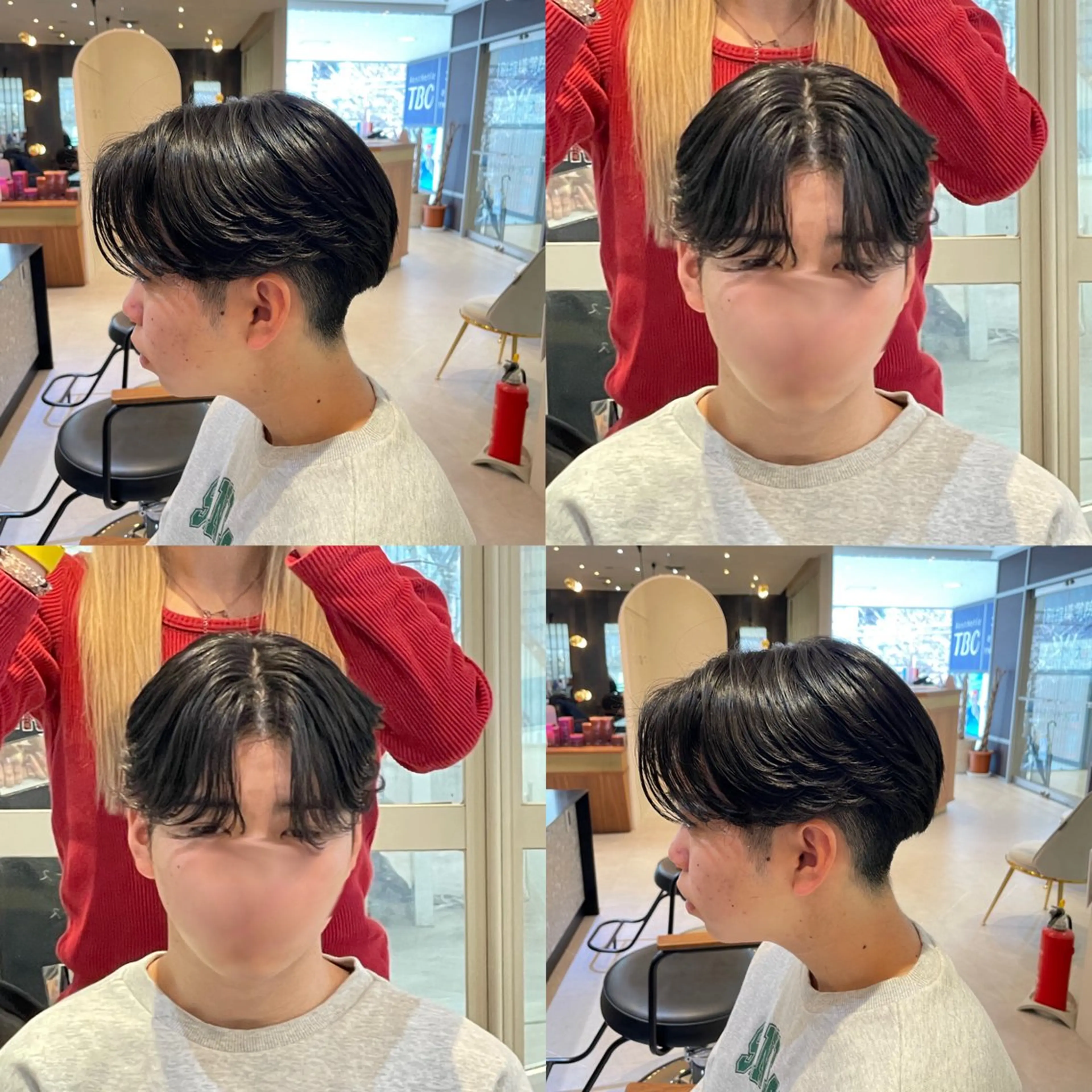 パーマ メンズ カルマパーマ メンズパーマ オリーブカラー🫒/ 透明感カラー/みゆのヘアスタイル