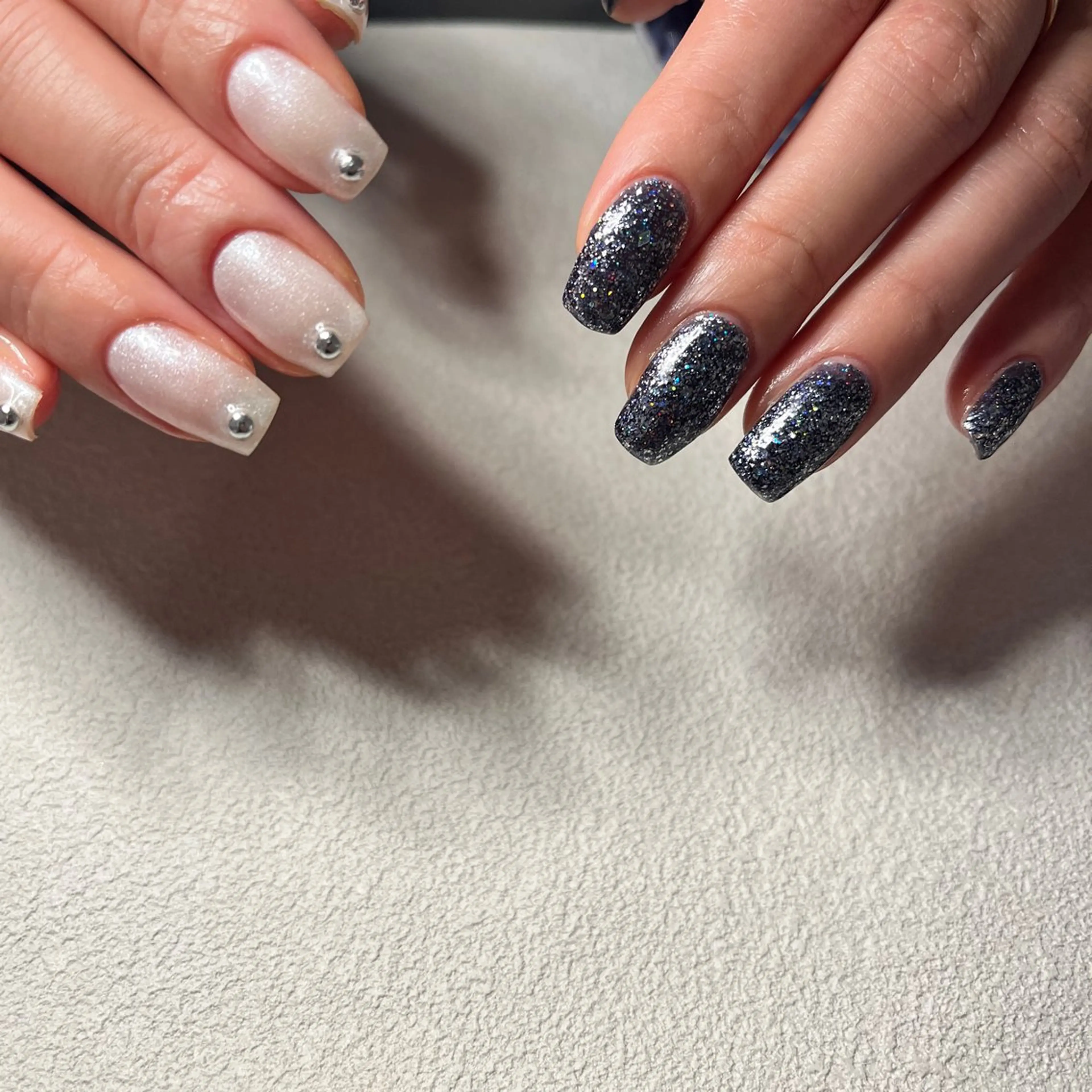 ネイル ジェルネイル ワンカラーネイル パラジェル 冬ネイル nail slow.のネイルデザイン