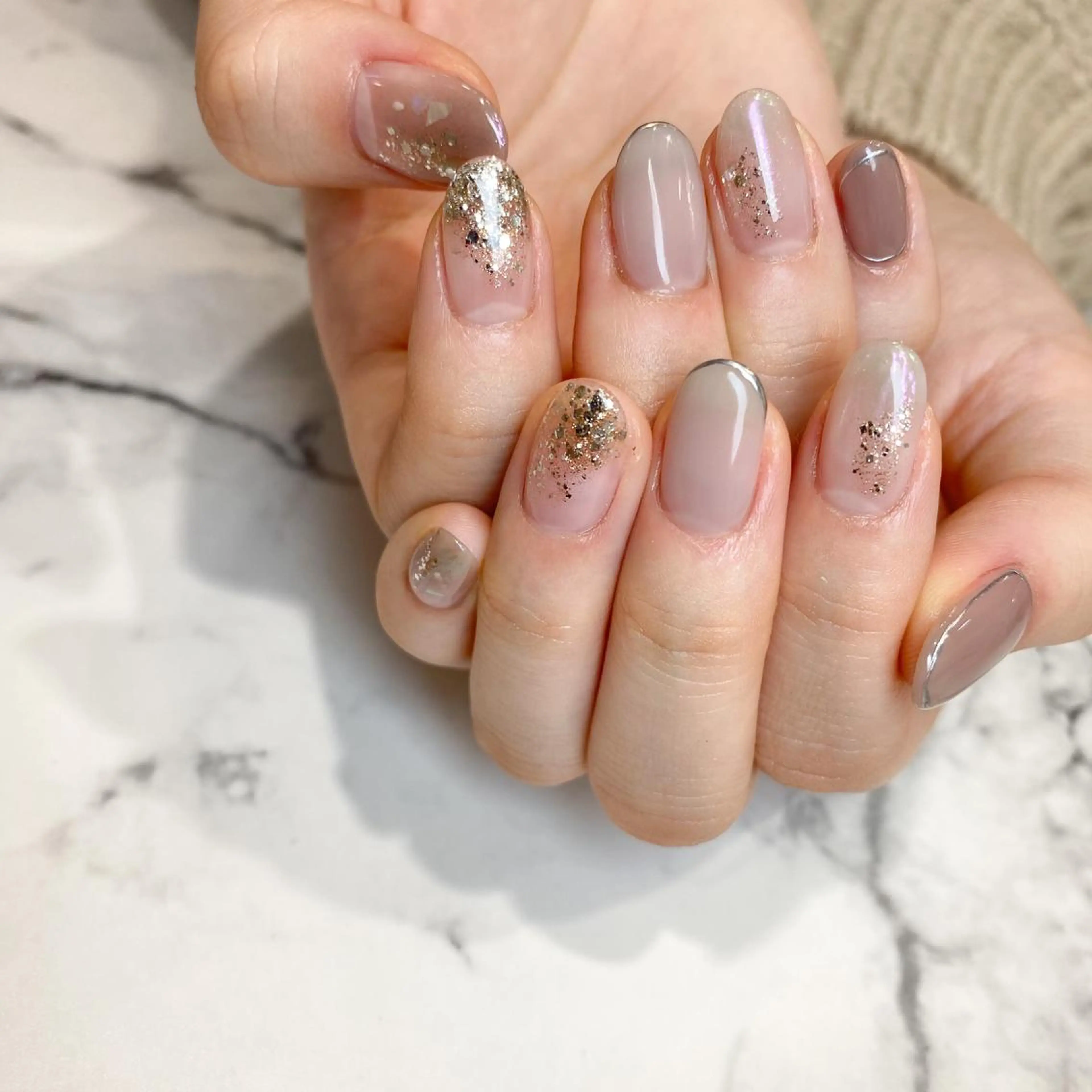 ミディアム タカハシ ☆パラジェルのネイルデザイン