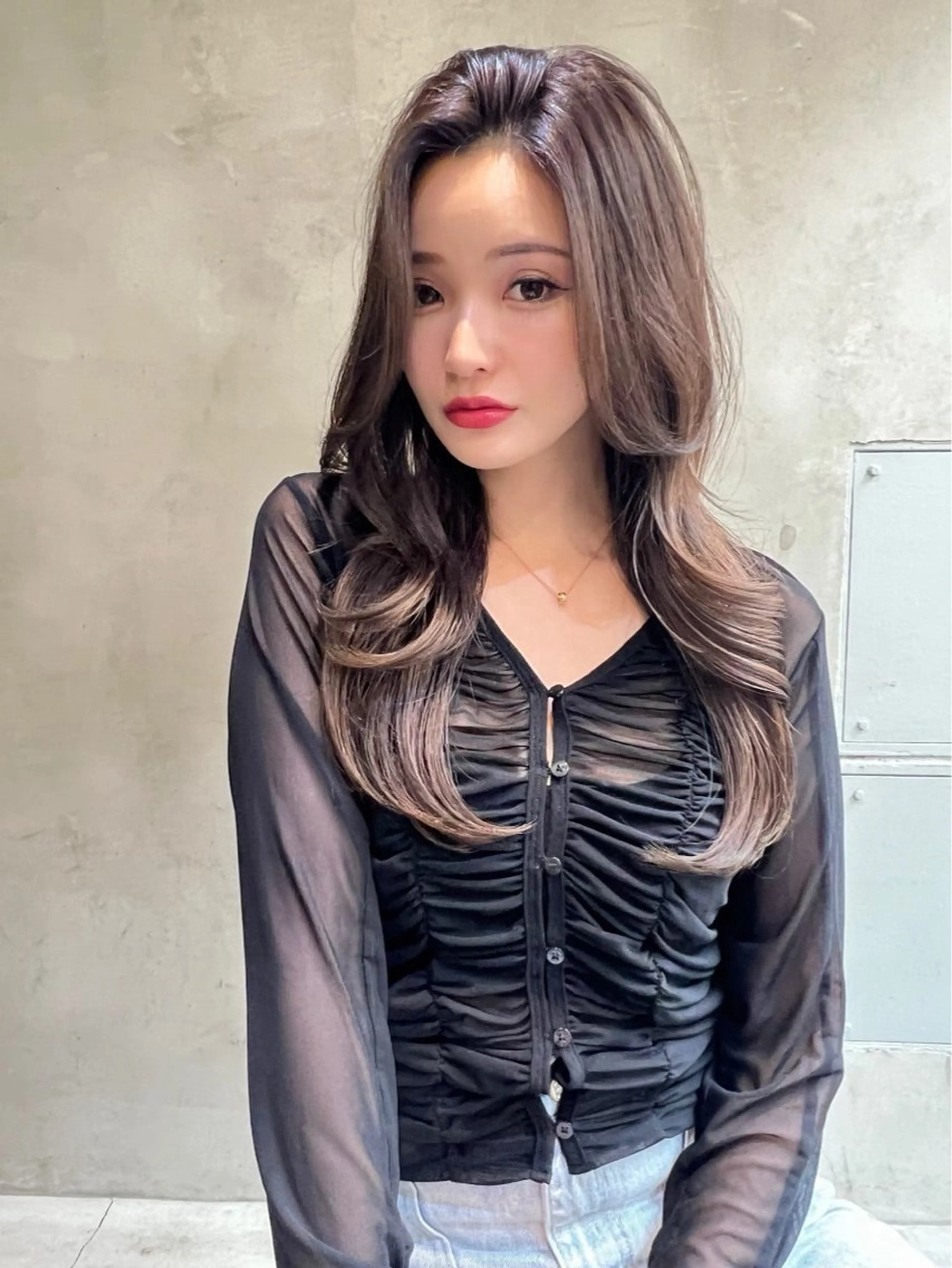 ロング カラー Ameri所属・艶髪／韓国ヘア🎀 Kanon︎︎⁺.のヘアスタイル