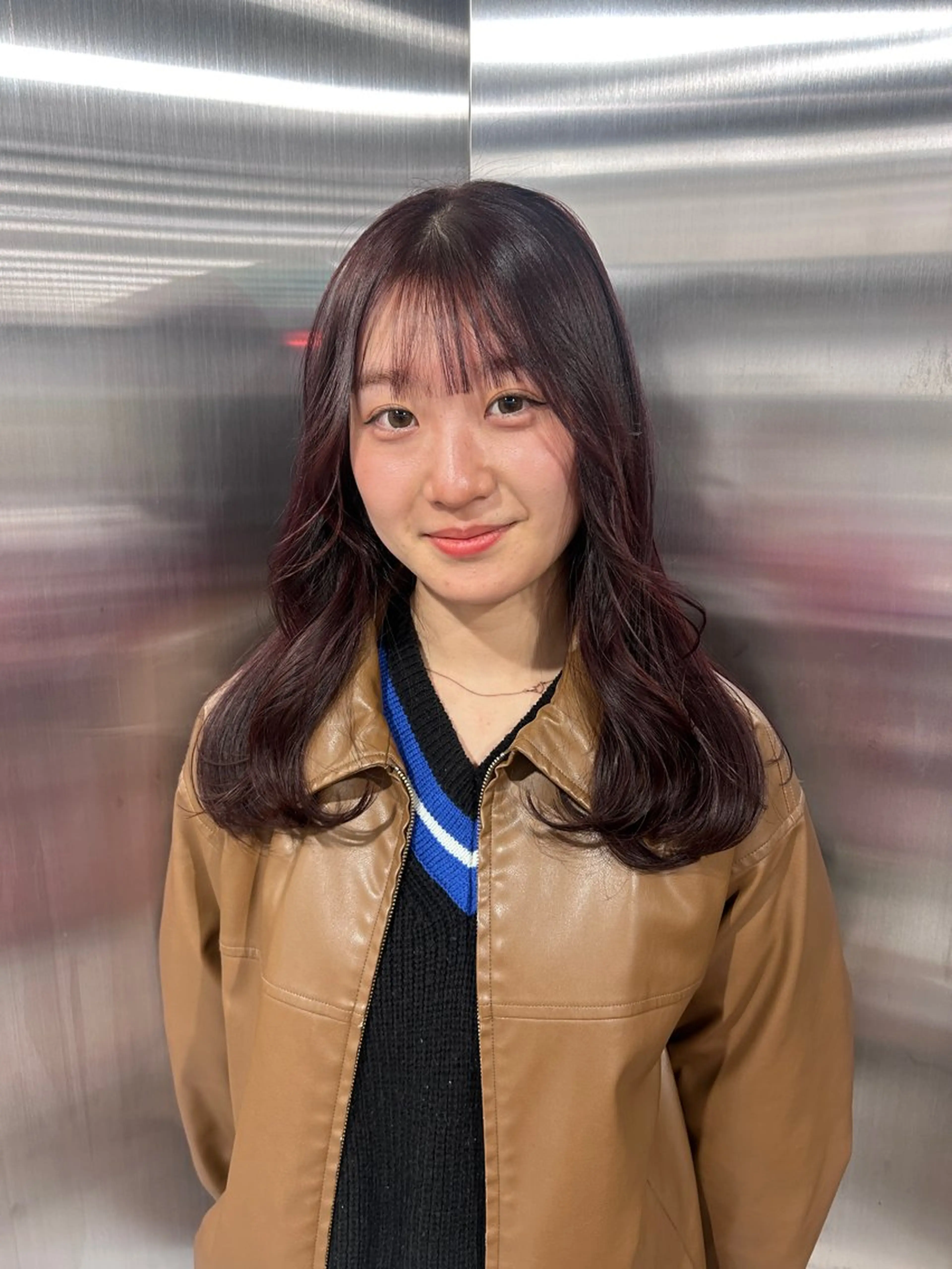 セミロング カラー カット ヘアカラー 冬っぽカラー/ マツエク/ゆきなのマツエク・マツパデザイン