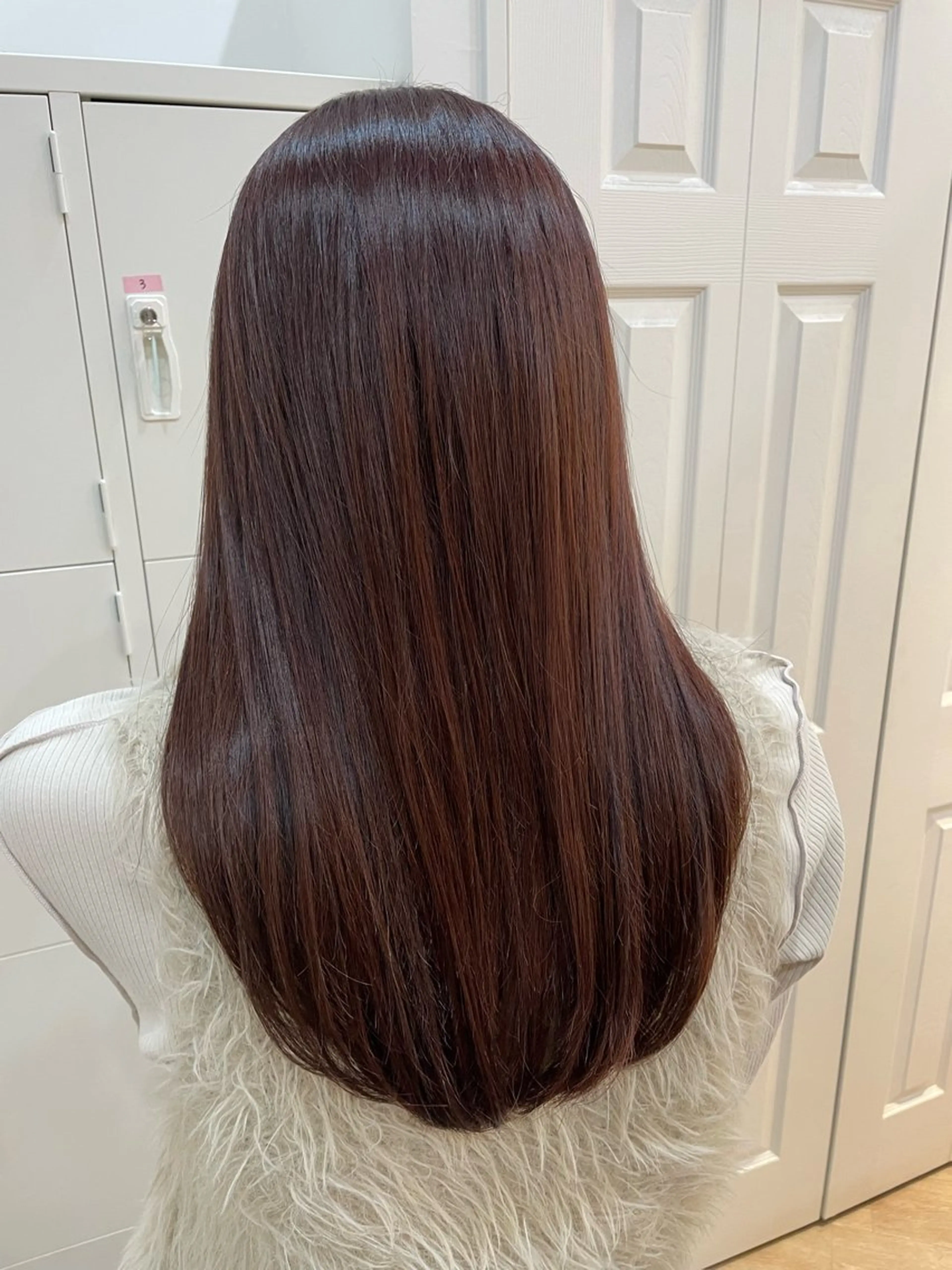 カラー ボルドーカラー 大橋 広人のヘアスタイル