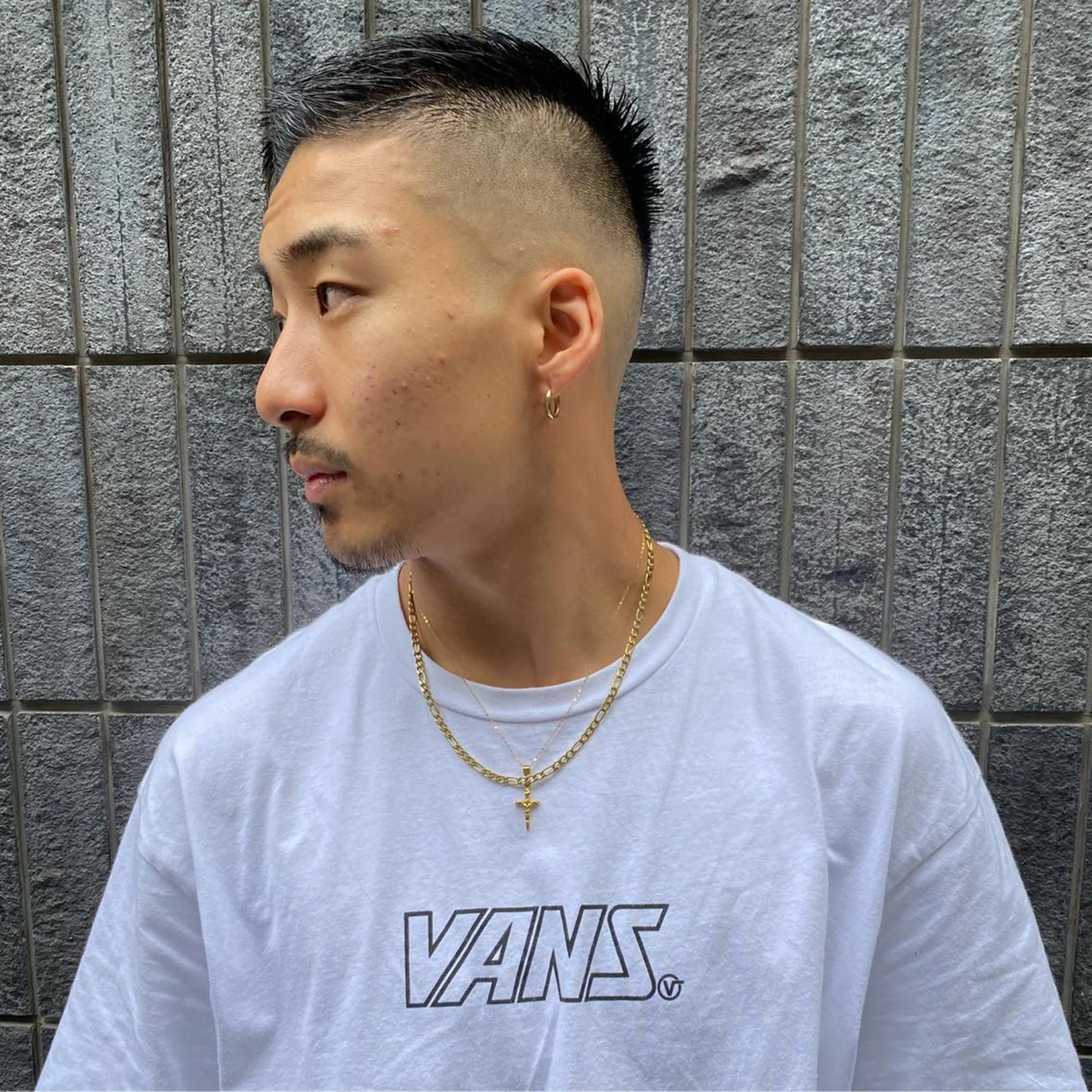 ショート カラー メンズ CLUTCH天王寺 西藤遥河のヘアスタイル