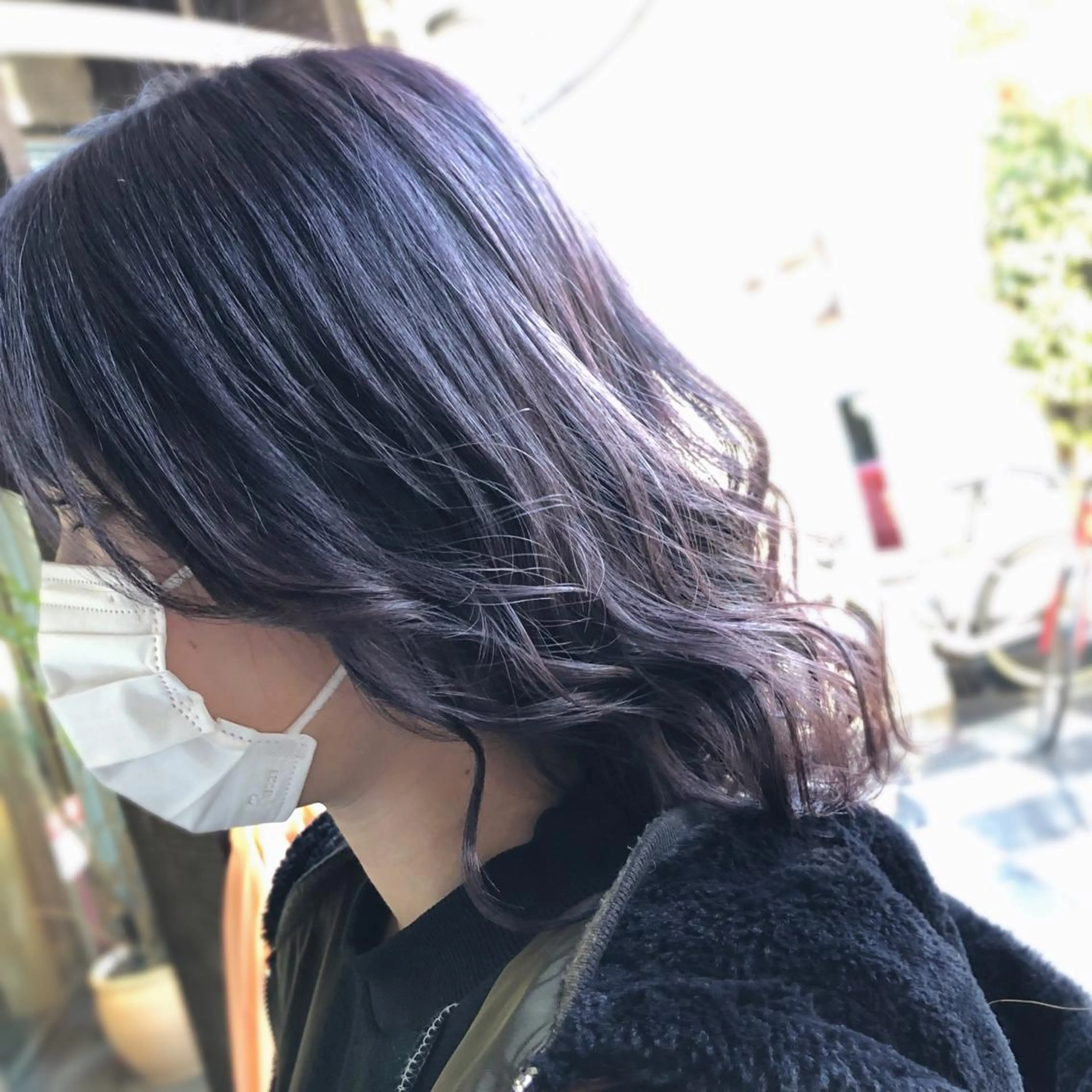 ミディアム カラー ヘアカラー トリートメント 山崎 絵莉香のヘアスタイル