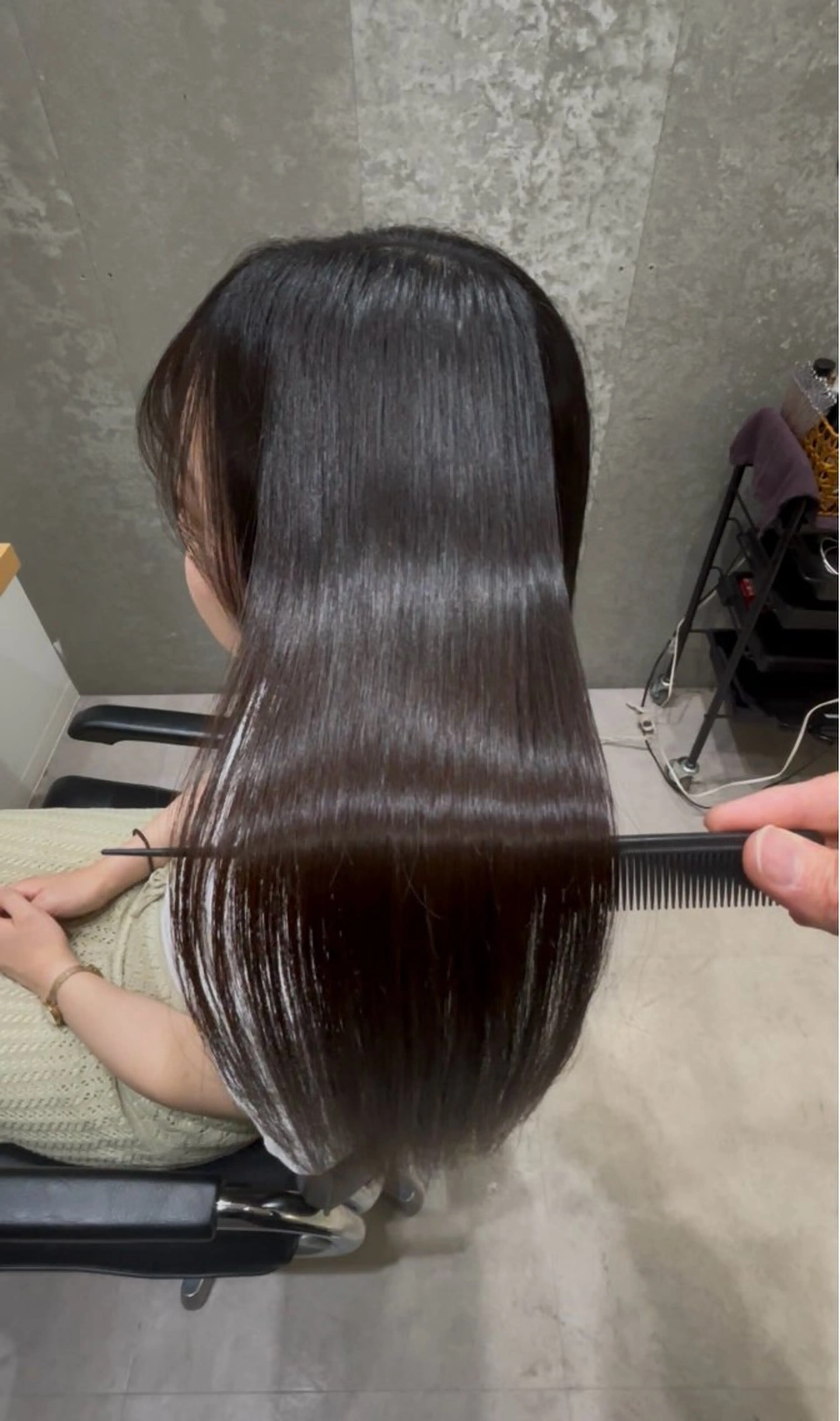 ミディアム 髪質改善 トリートメント 髪質改善ヘアケア 艶髪特化/上田のヘアスタイル