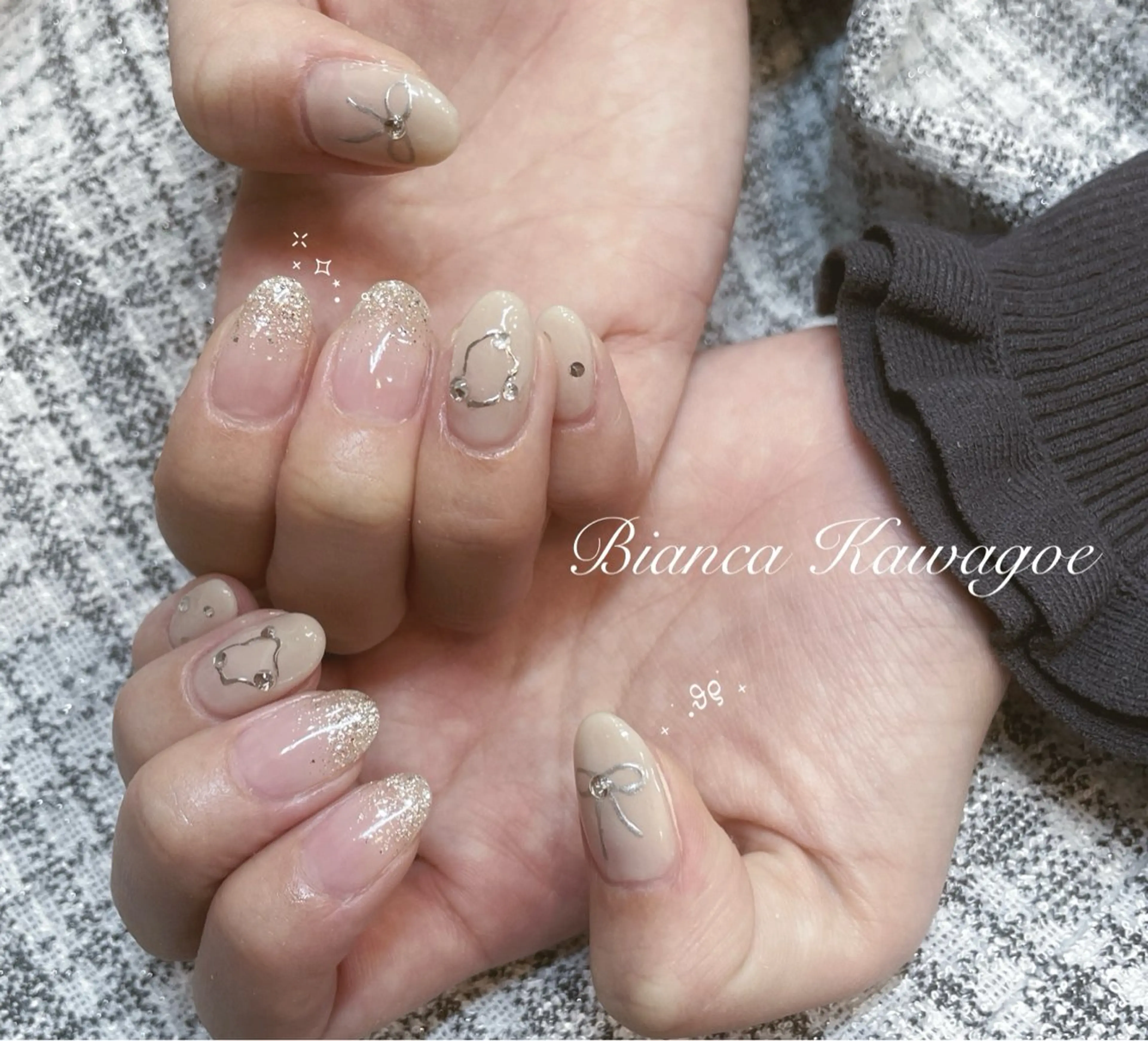 《2/23までの来店限定》【オフ有り】ハンド定額デザインネイル🩵川越/本川越/パラジェル/バイオジェルの写真