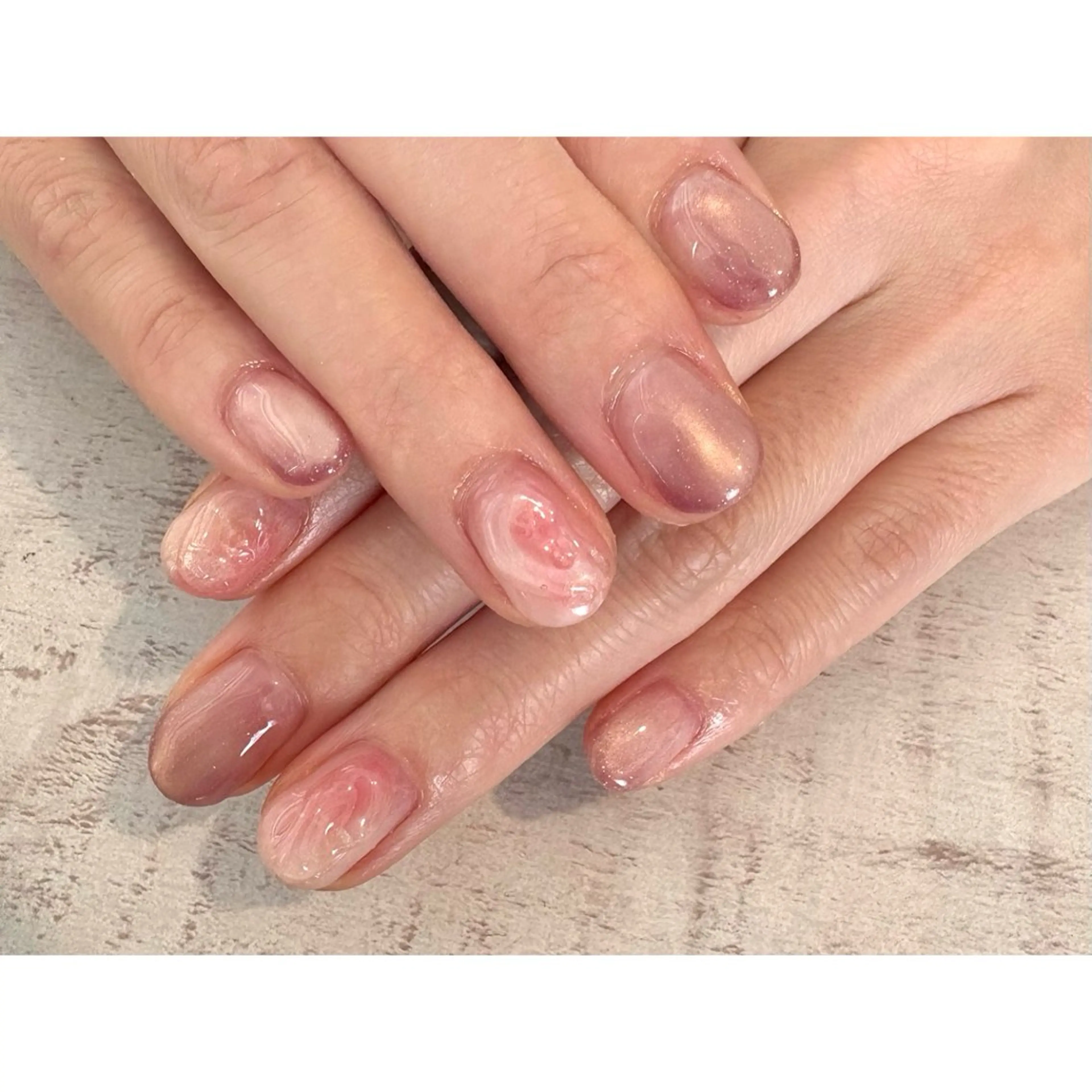 ネイル ハンドネイル 𖡼 yumenoのネイルデザイン