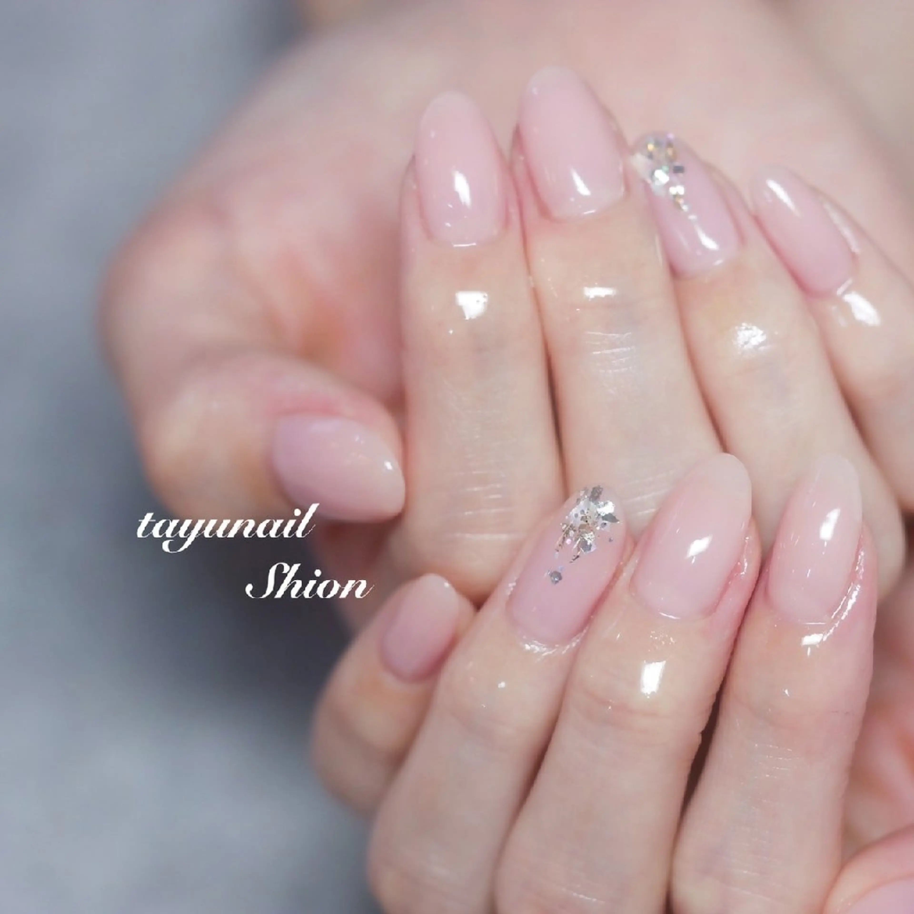 ネイル ジェルネイル パラジェル シンプルネイル 冬ネイル ネイルサロン・ネイルスクール たゆnail所属・ネイルサロン 【たゆnail】のネイルデザイン